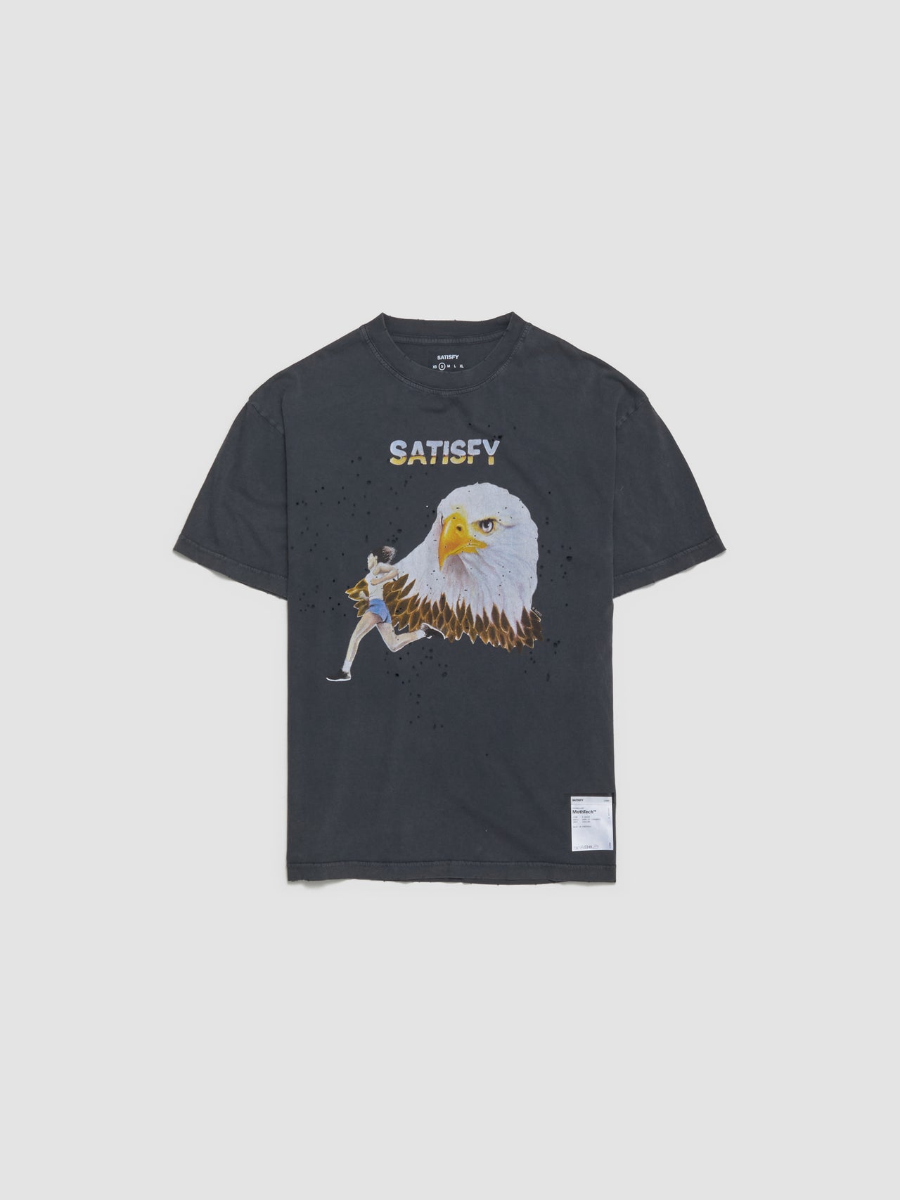 MothTech "Eagle" T-Shirt in Aged Black