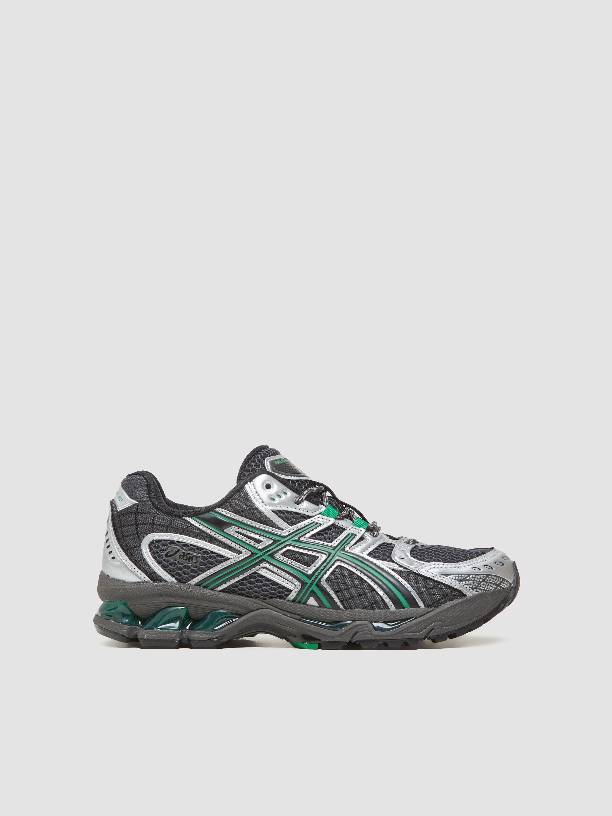 GEL-NIMBUS 10.1 Sneaker in Obsidian Grey & Green Basil