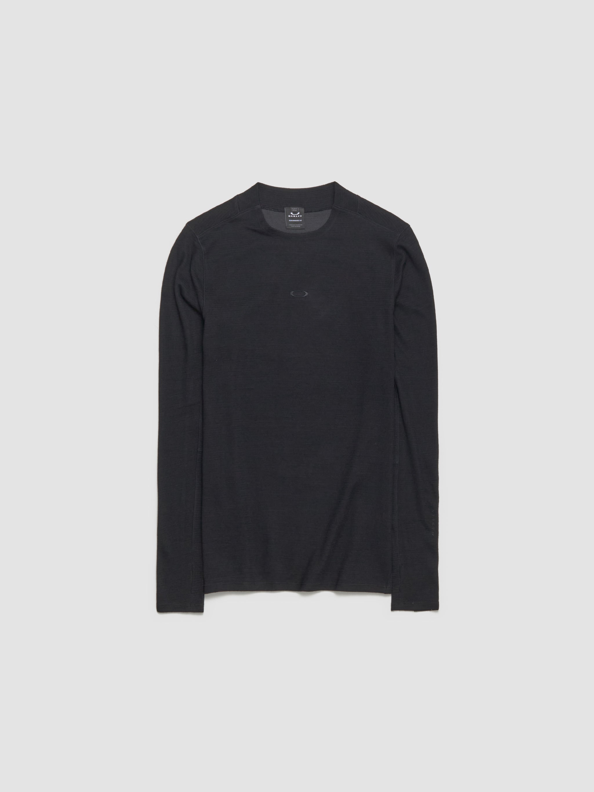 Spruce Wool Long Sleeve Base Layer in Blackout