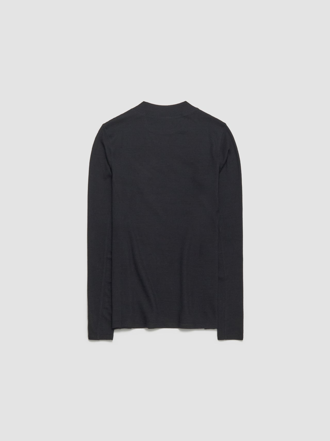 Spruce Wool Long Sleeve Base Layer in Blackout