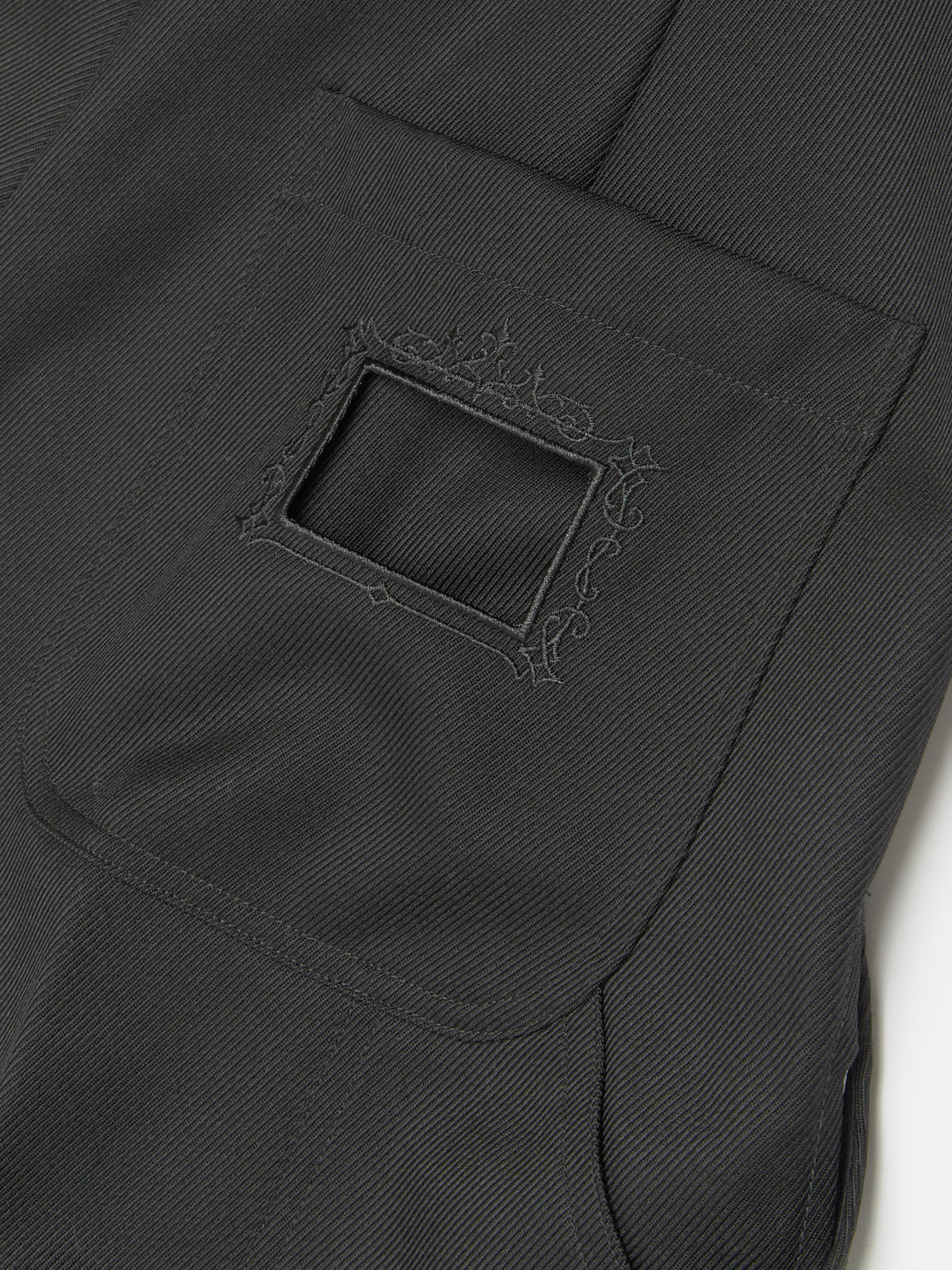 Deconstructed Carpenter Trousers in Black