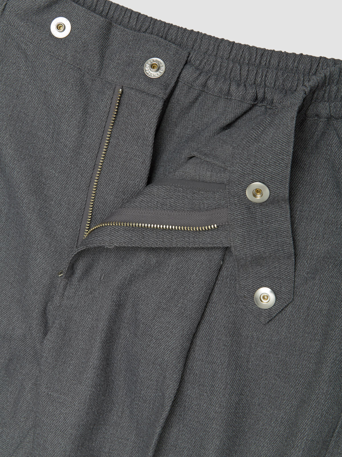 Intertwined Structure Tailored Wide Leg Trousers in Grey