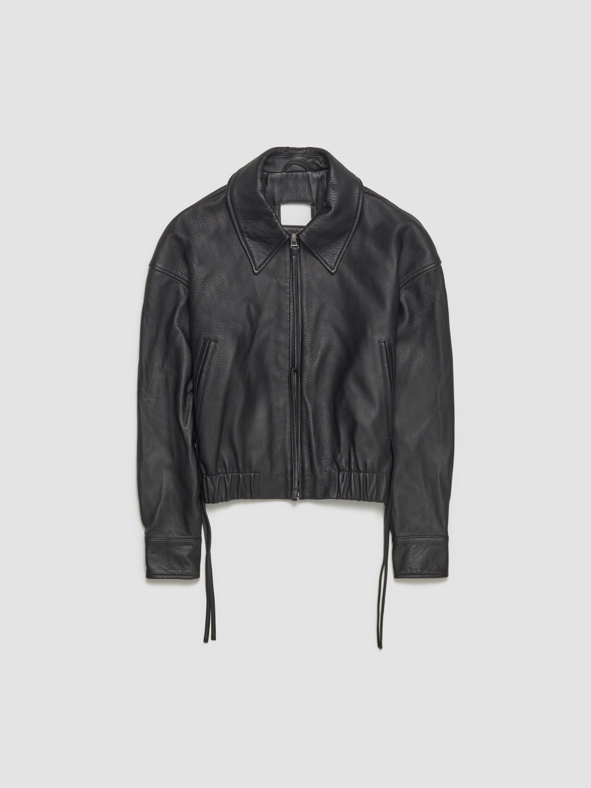 Tie a Knot "G.O.A.T" Jacket in Leather Black