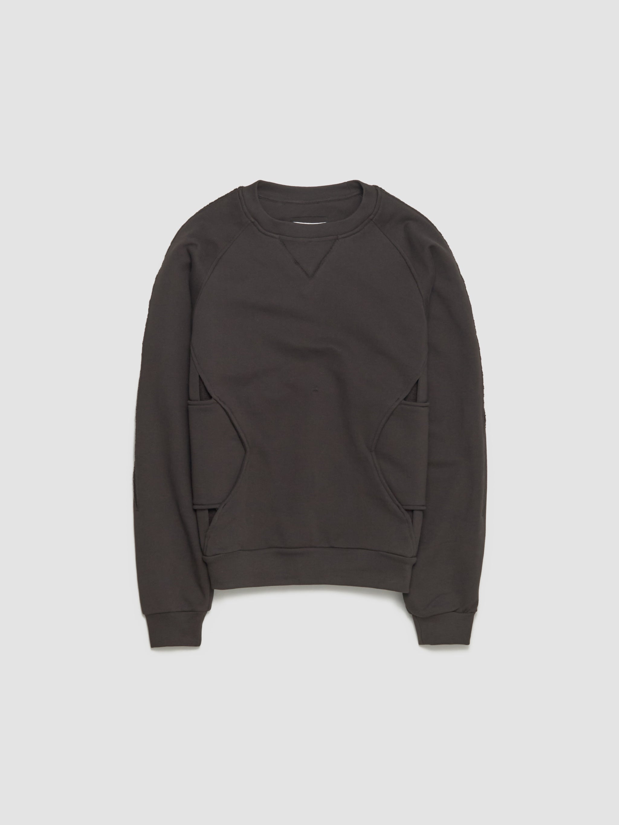 Deconstructed Tie-In Sweater in Tobacco