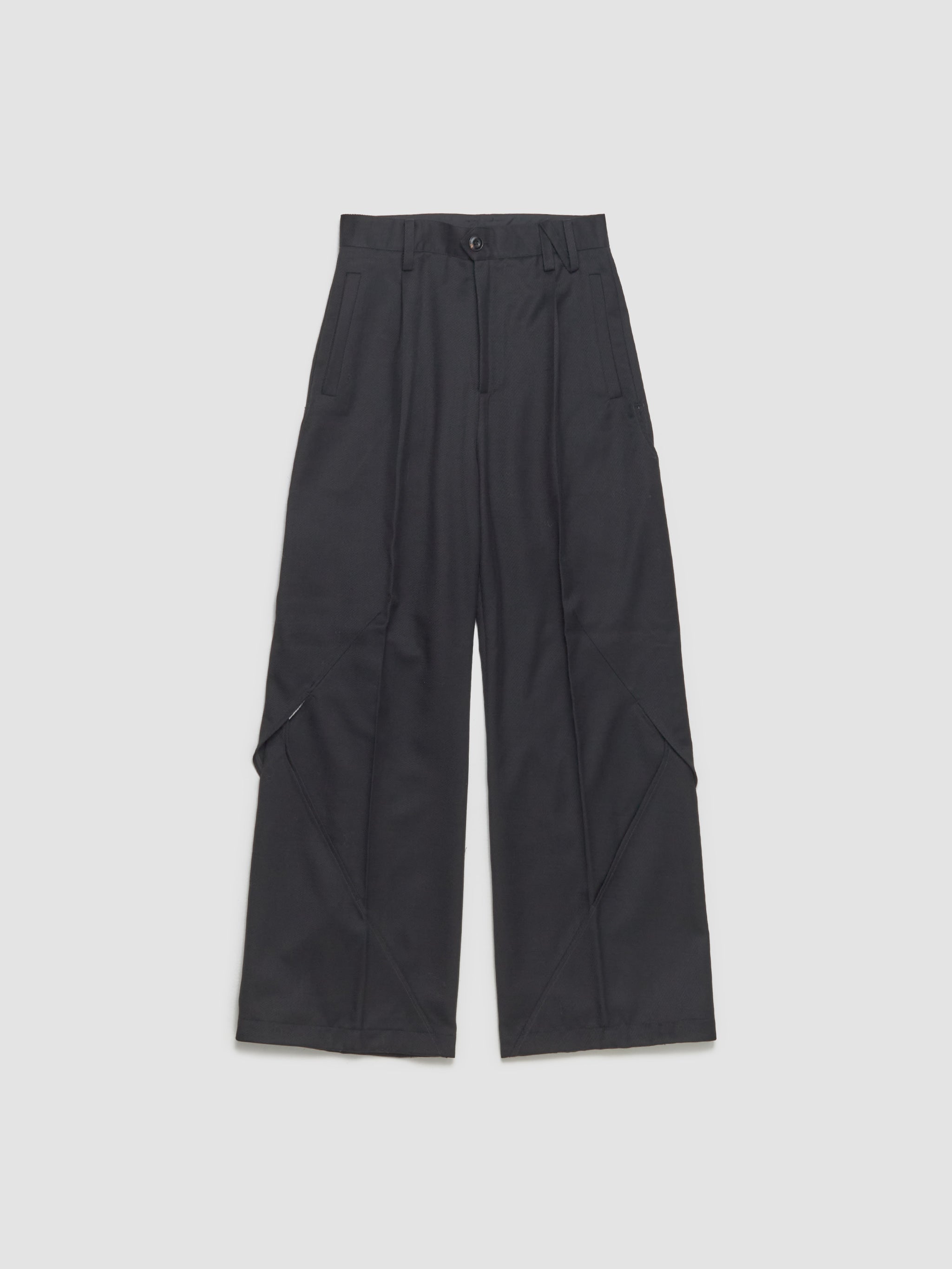Deconstructed Carpenter Trousers in Black