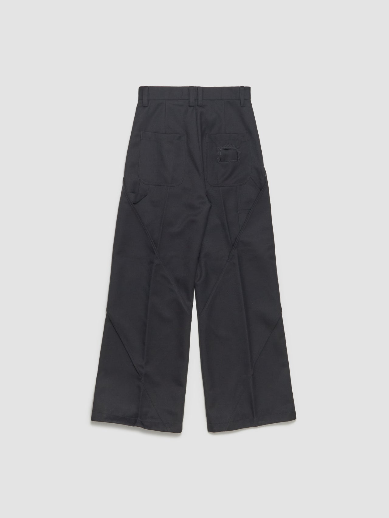 Deconstructed Carpenter Trousers in Black