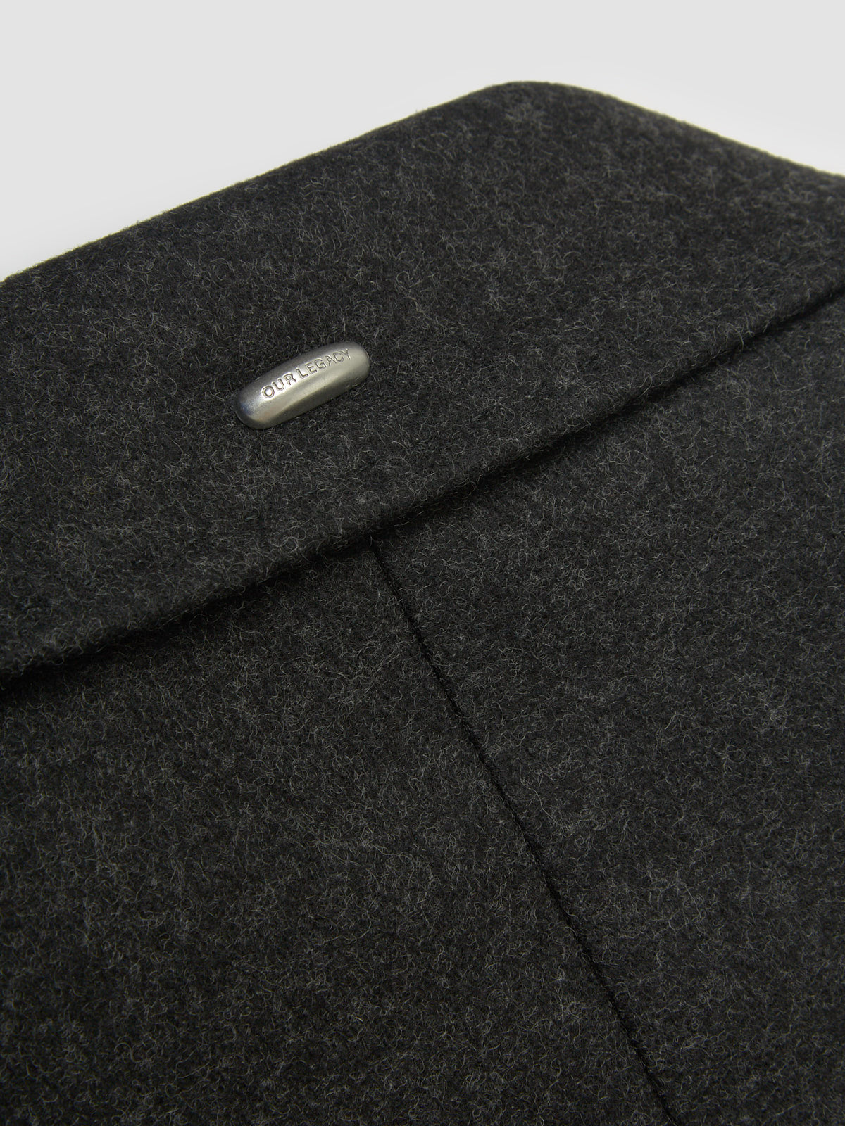 Whale Coat in Granite Water Repellent Melton