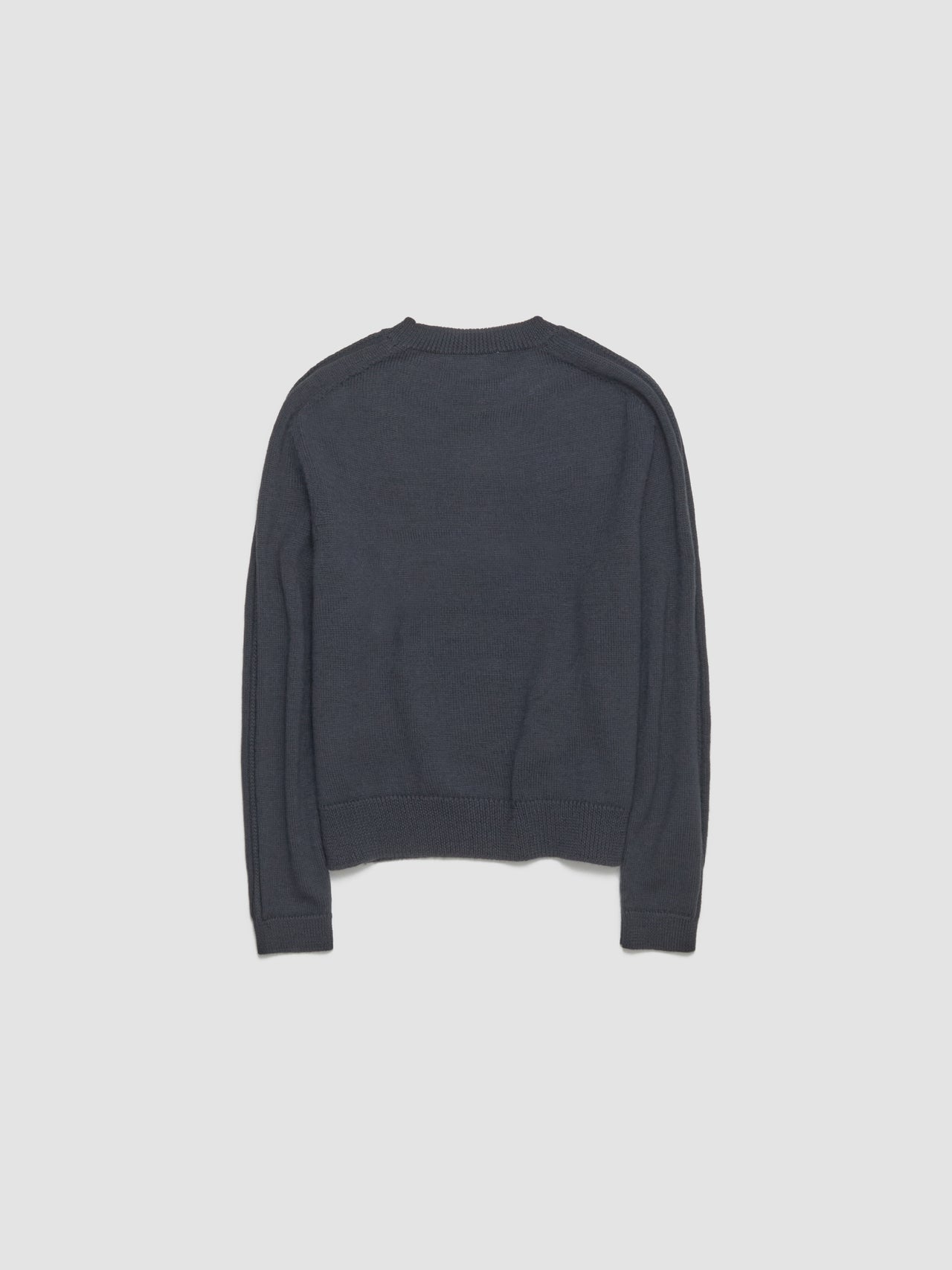 True Roundneck in Off Black Rustic Merino