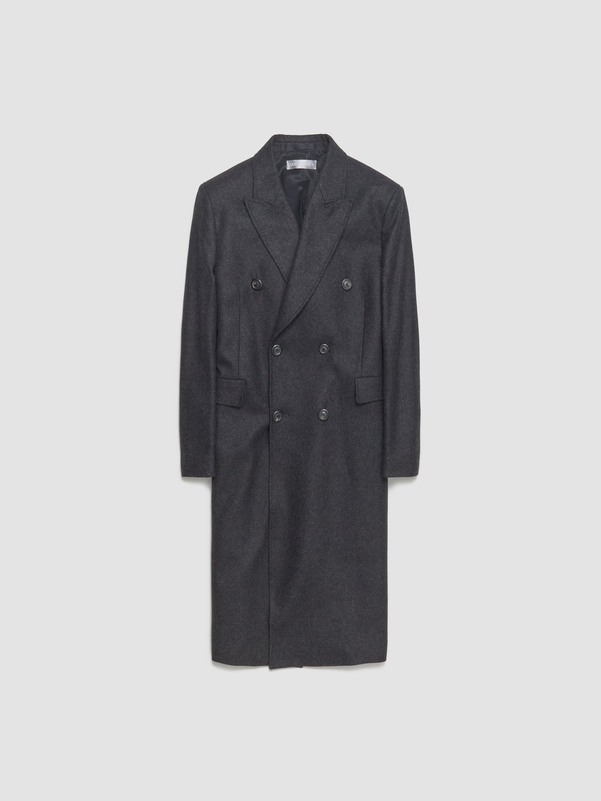 Whale Coat in Granite Water Repellent Melton