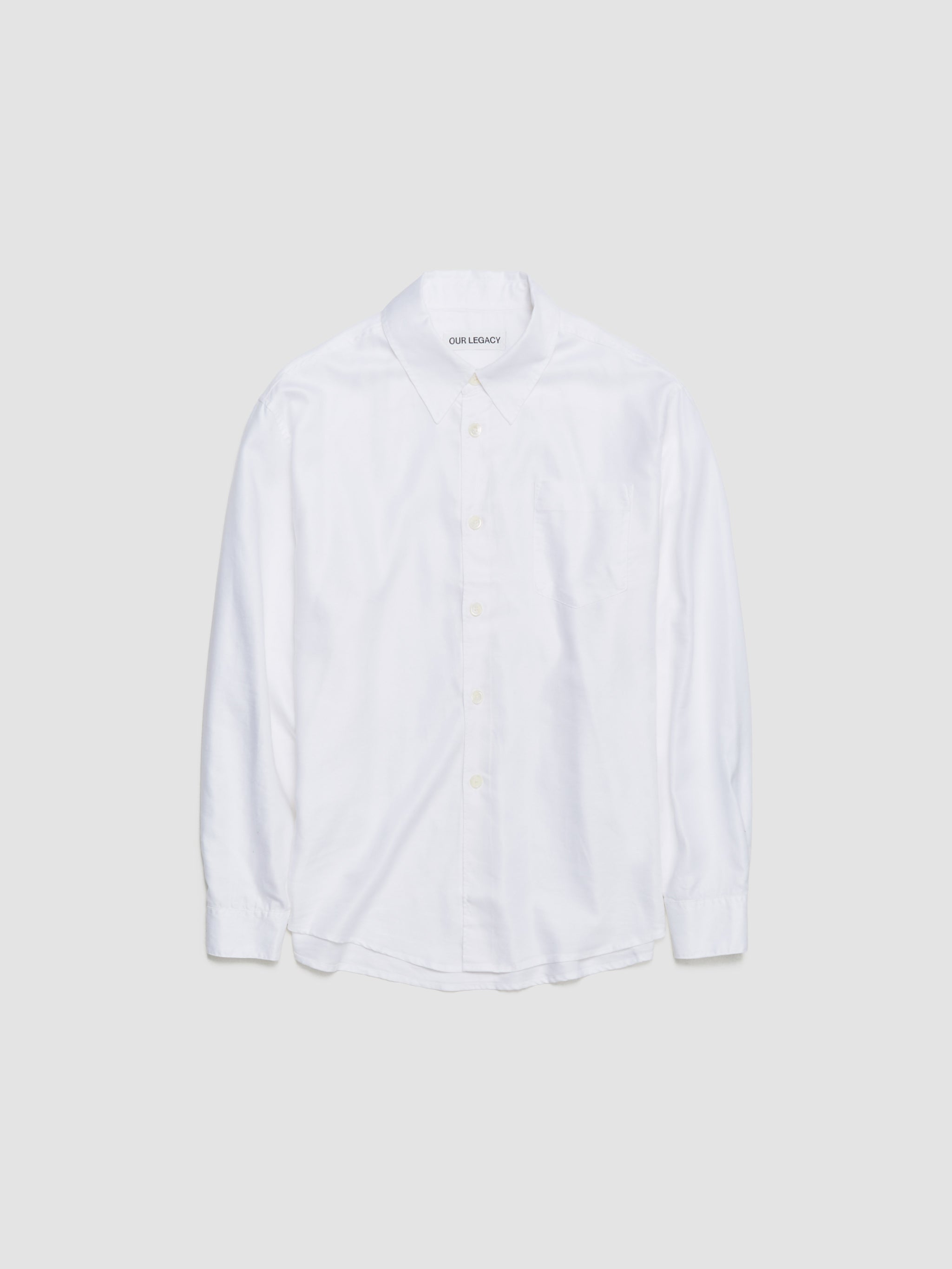 Beyond Shirt in Static White Liquid Oxford