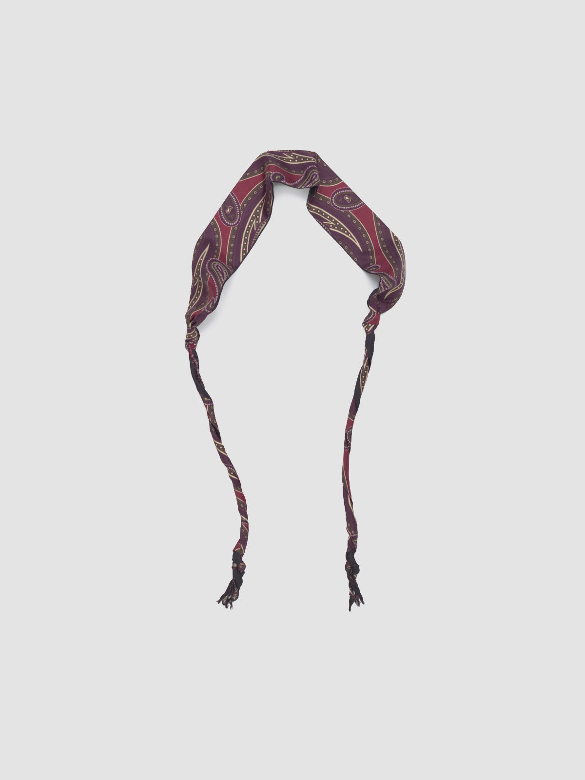 Twisted Tie in Burgundy Paisley