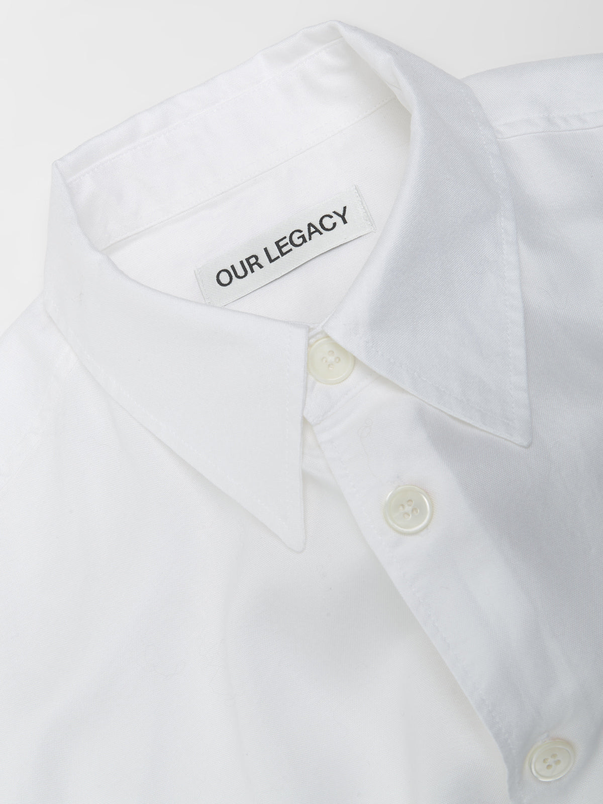 Beyond Shirt in Static White Liquid Oxford