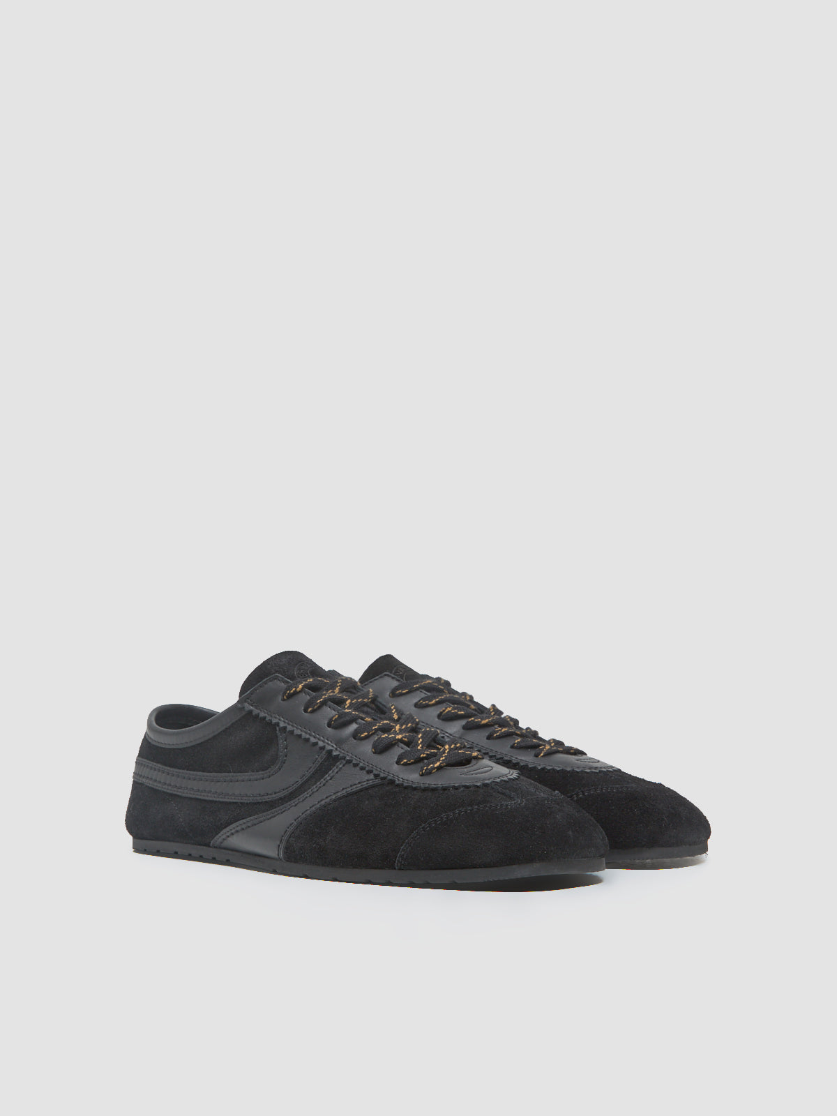Men's Suede Sneaker in Black