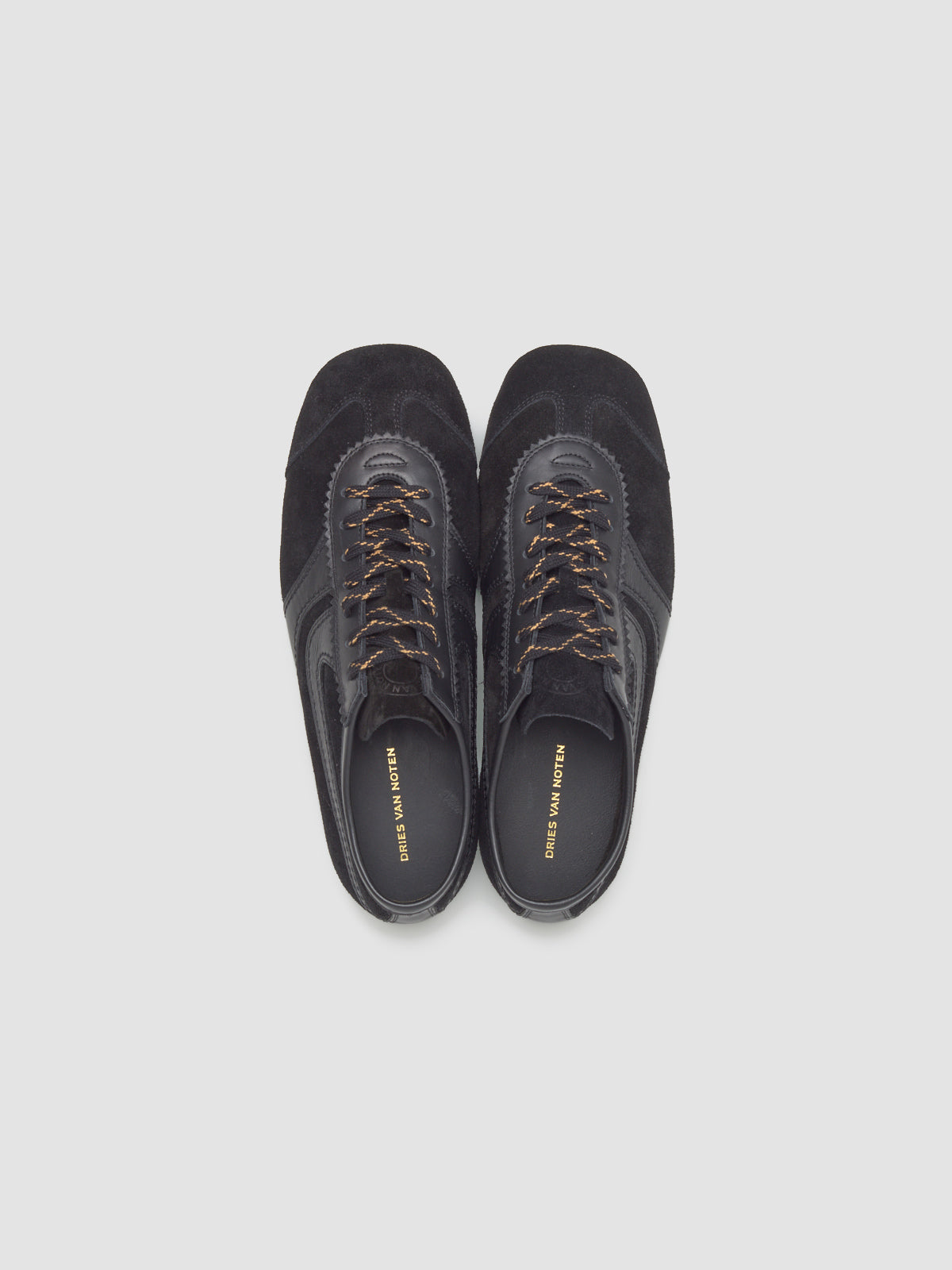 Men's Suede Sneaker in Black