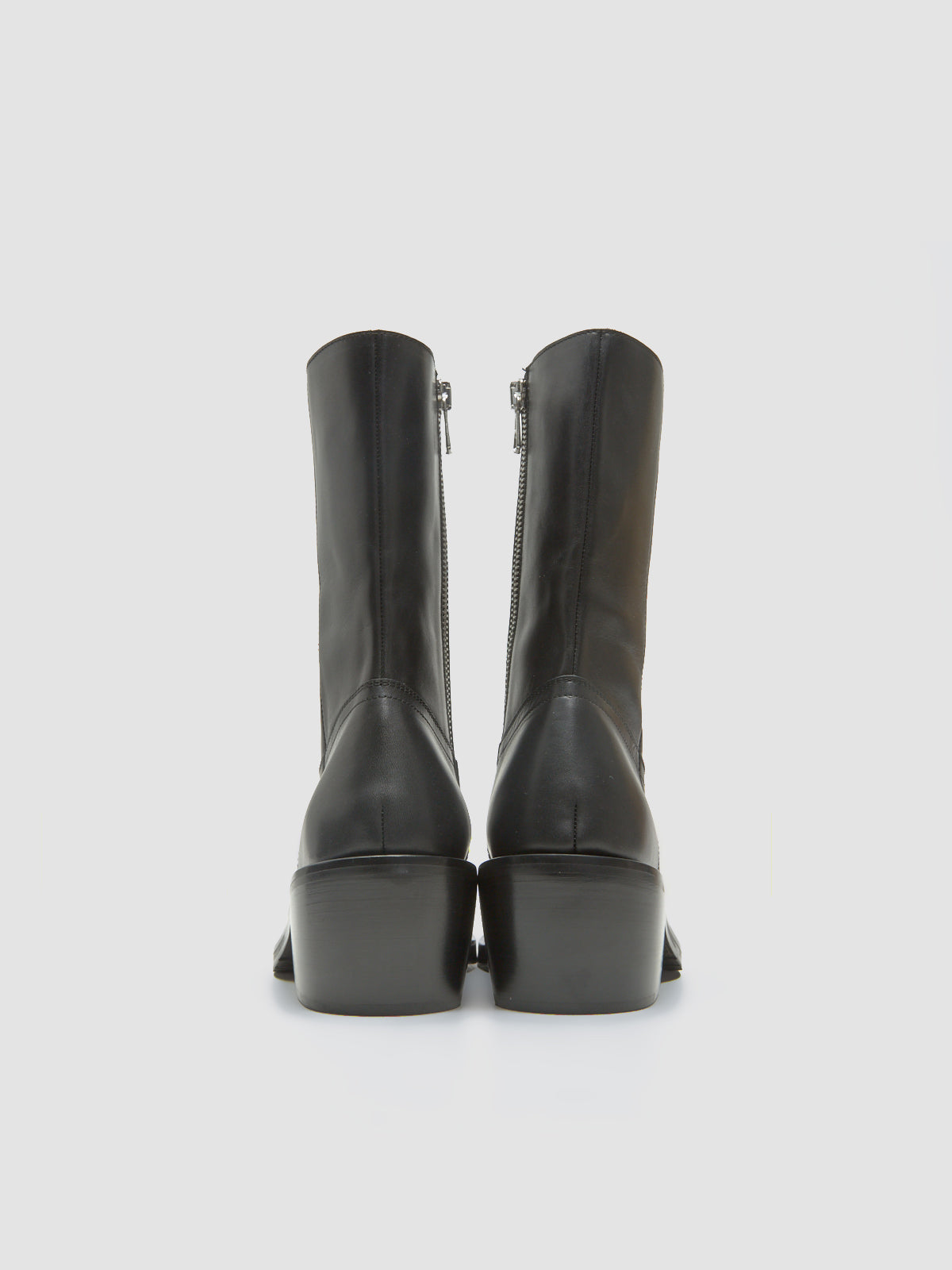 Leather Ankle Boots in Black