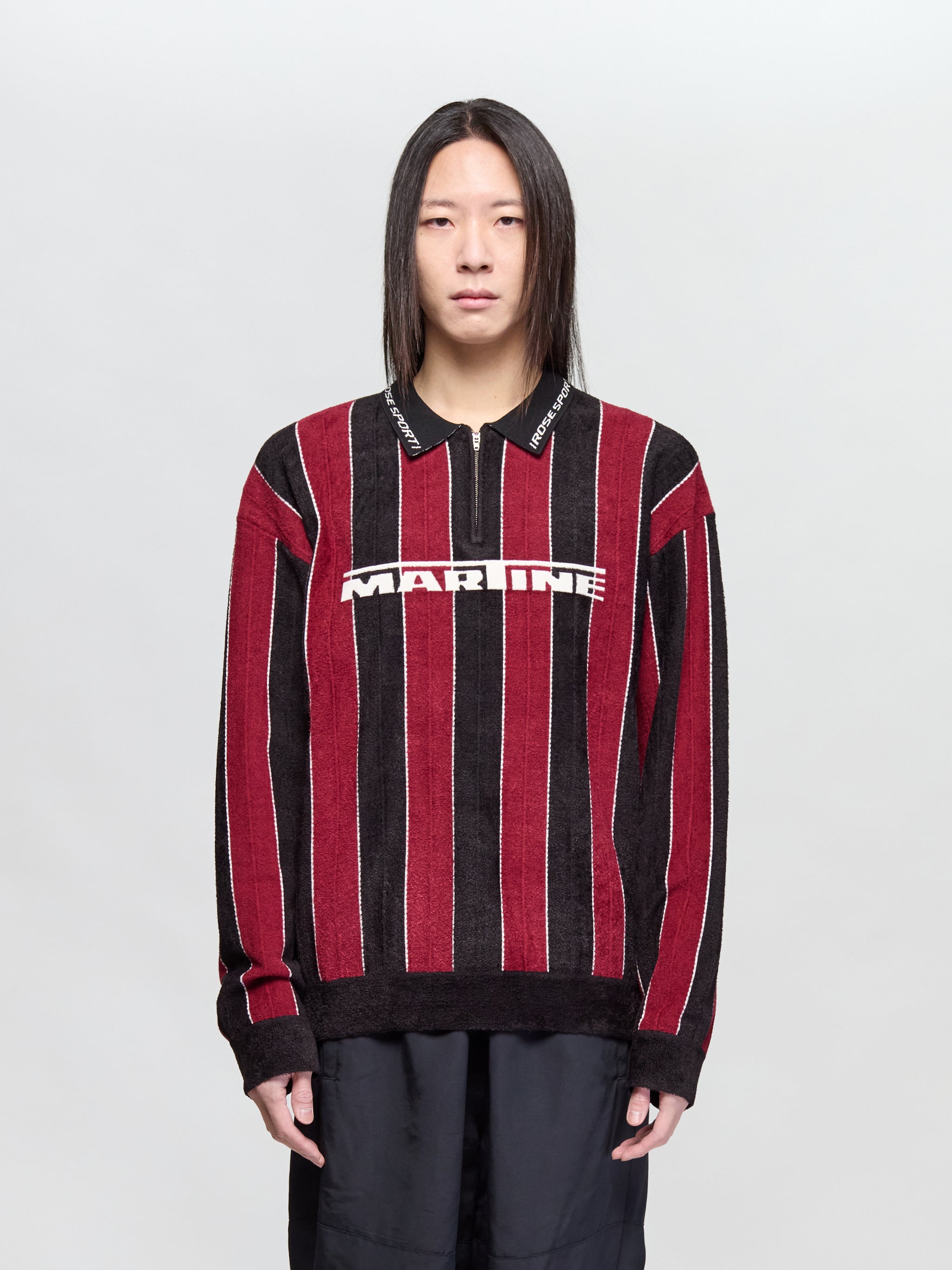 Sporty Logo Polo in Black