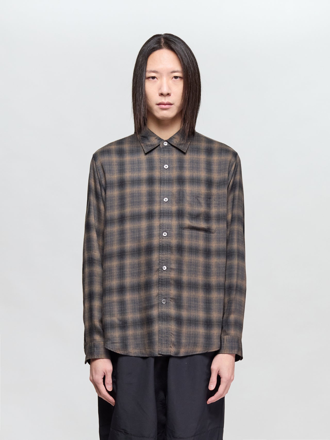 Matthew Plaid Shirt in Brown