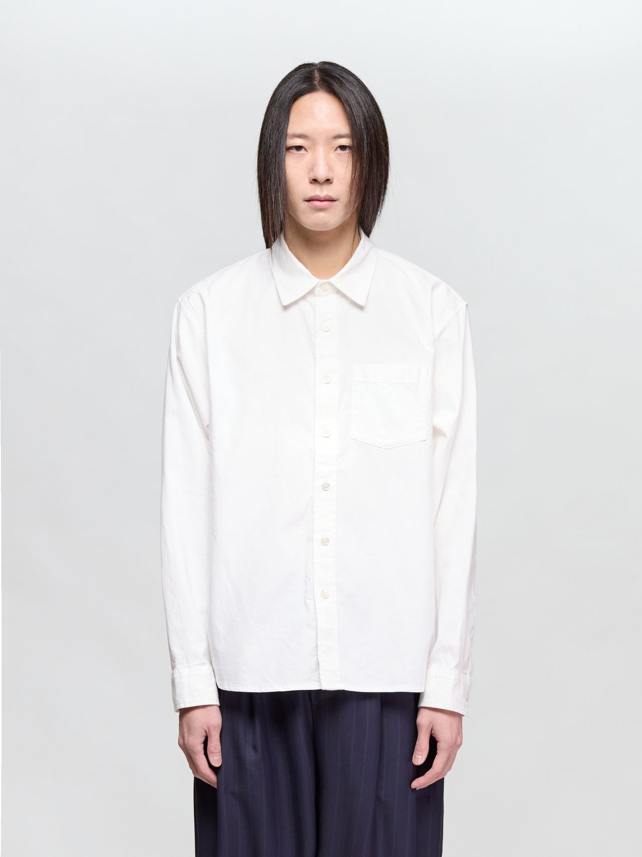 Oxford Long Sleeve Shirt in White