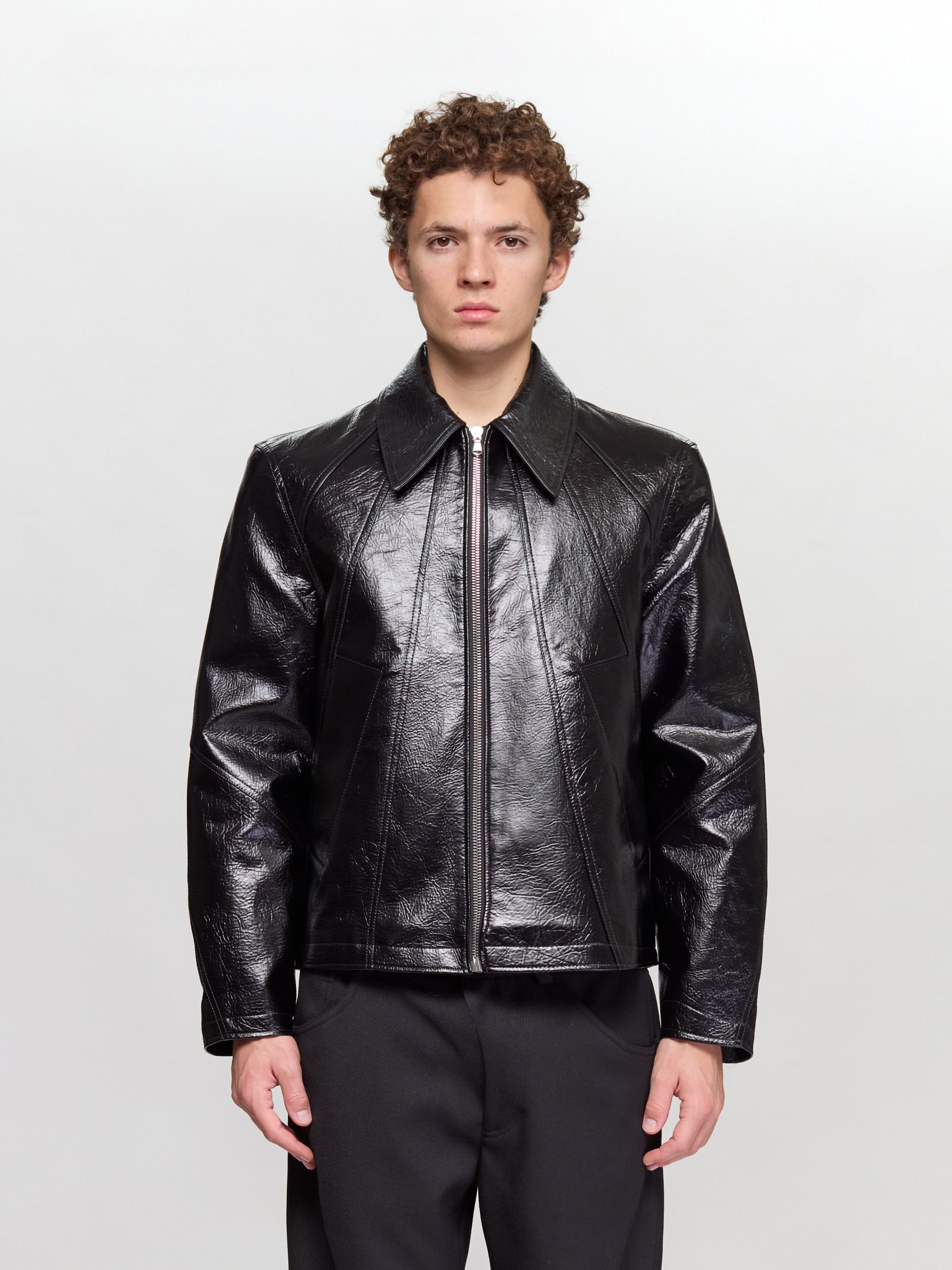 Duke Jacket in Faux Memory Leather