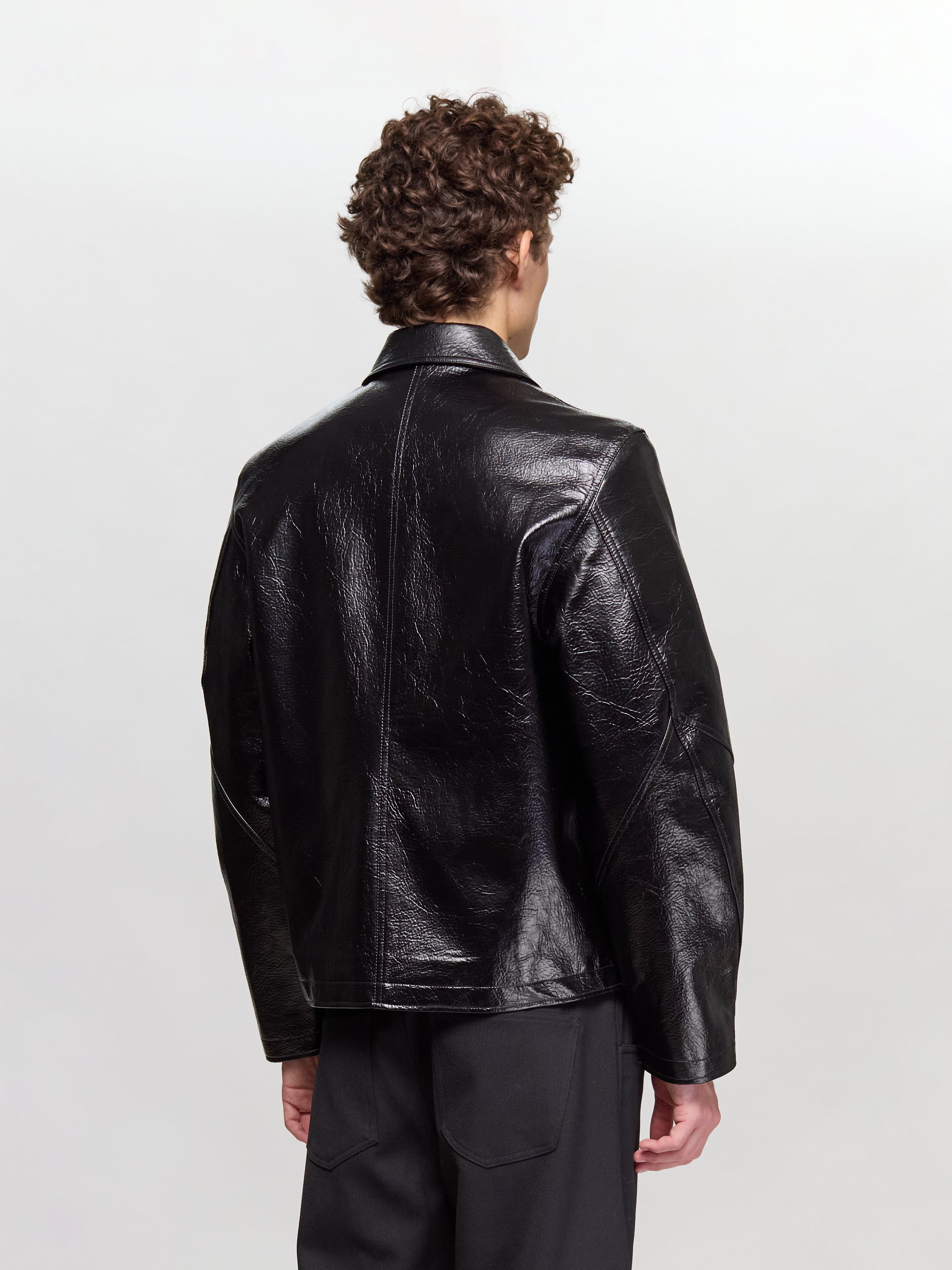 Duke Jacket in Faux Memory Leather