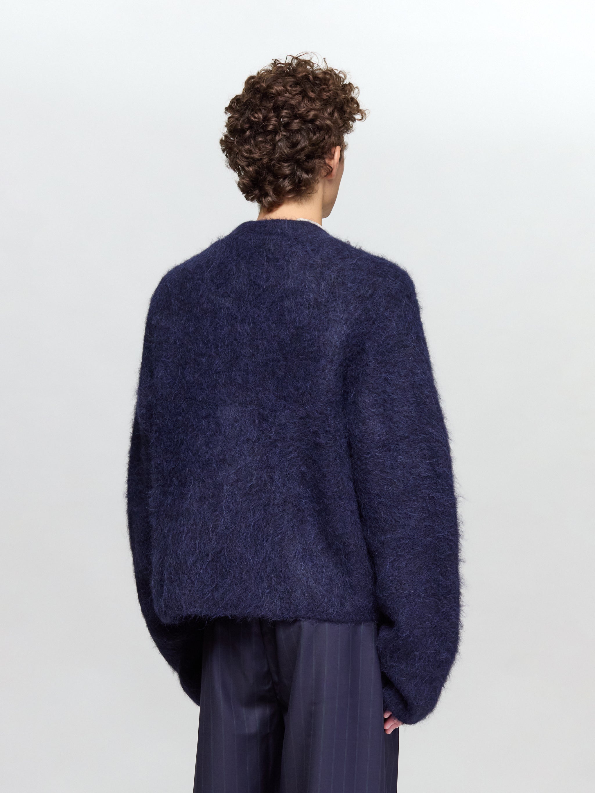 Lee Cardigan in Neptune Alpaca