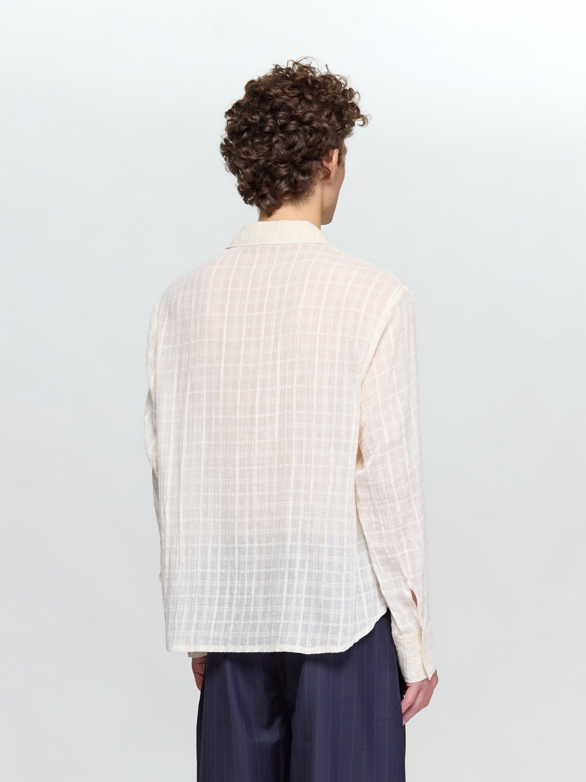 Ignacio Shirt in Cloud White Check