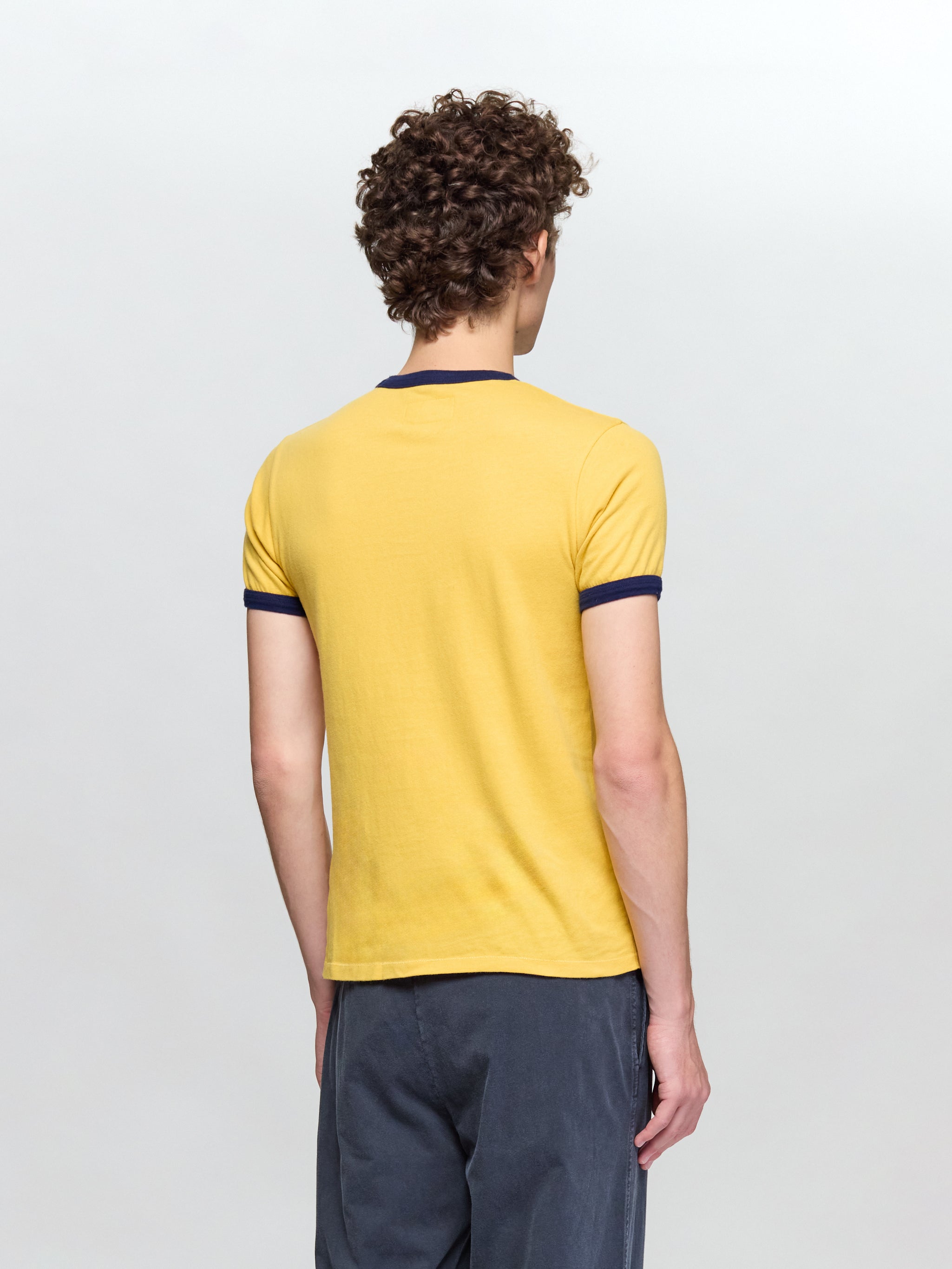 I Did What Last Night Ringer T-Shirt in Yellow