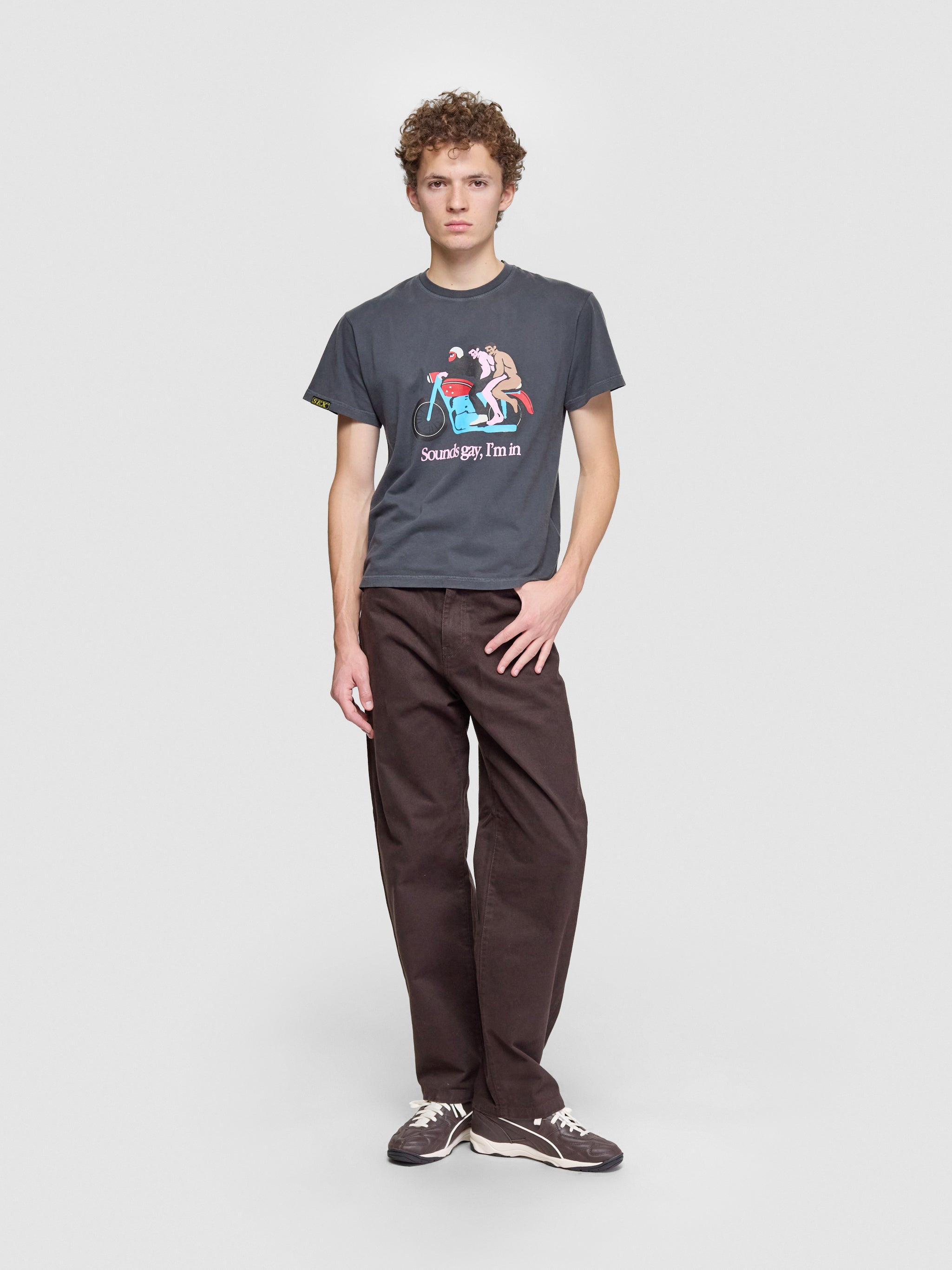 Sounds Gay, We're In T-Shirt in Off-Black