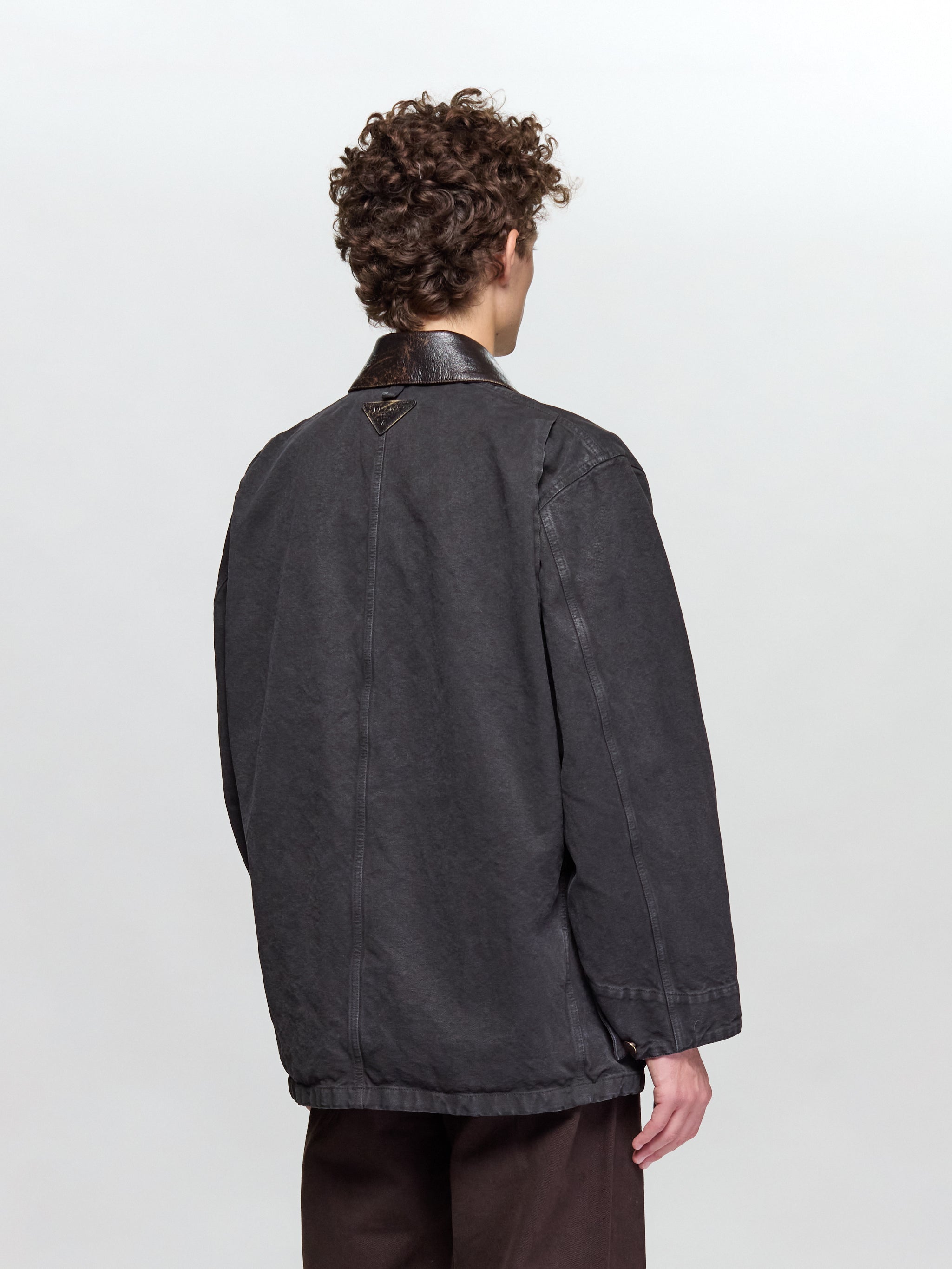 Canvas Work Jacket in Black