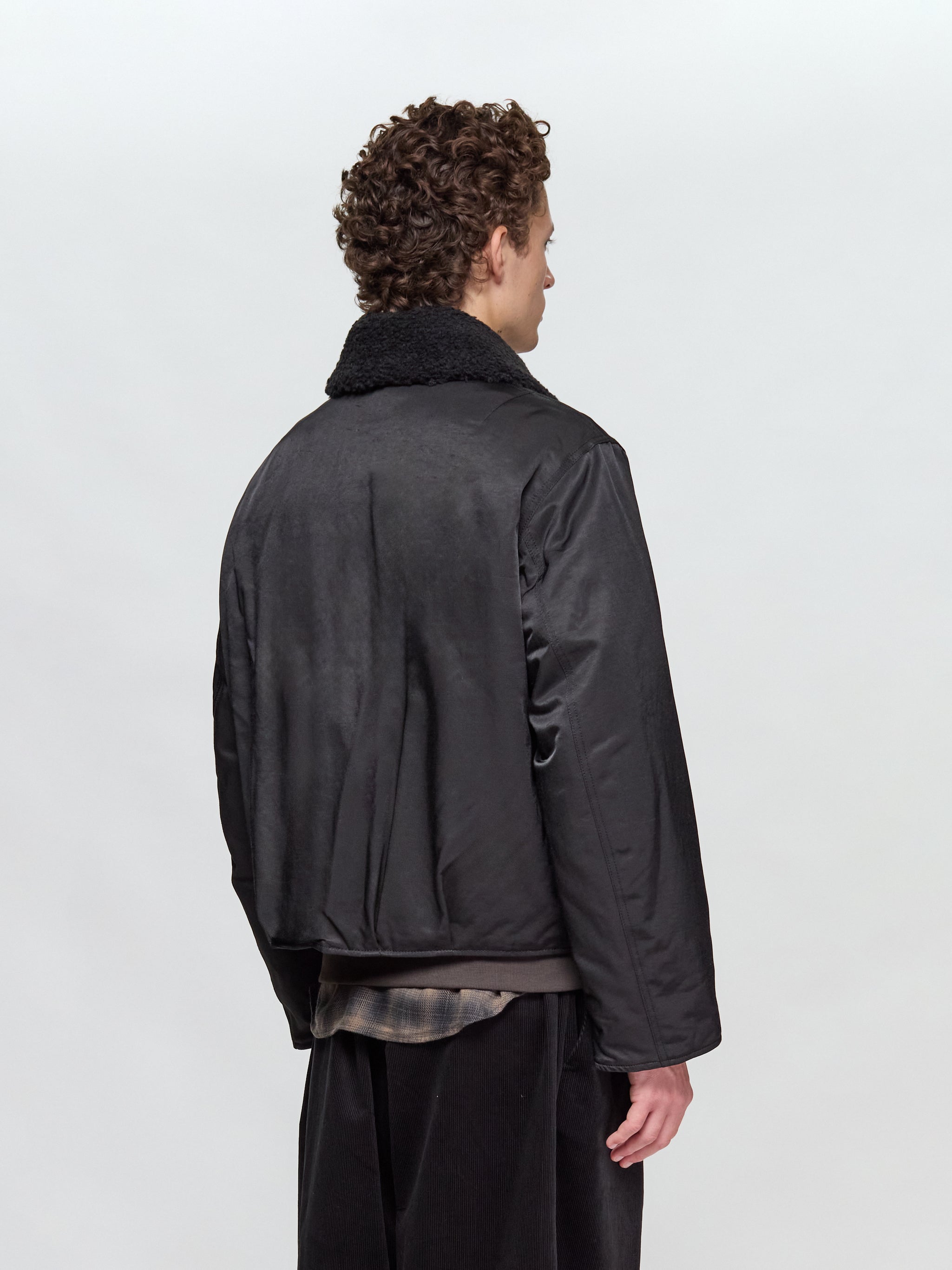 Ace Jacket in Black Aero Nylon
