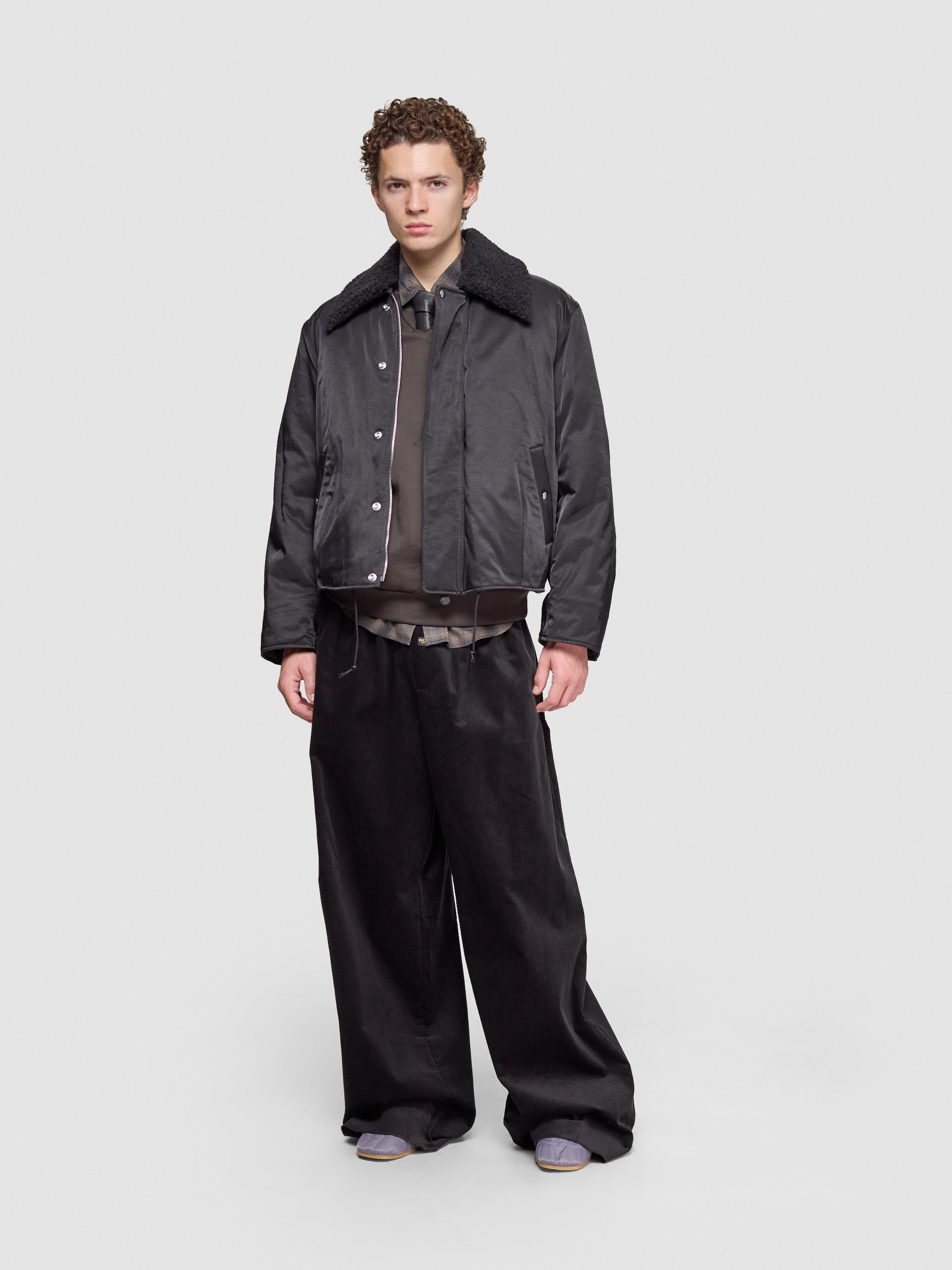 Ace Jacket in Black Aero Nylon