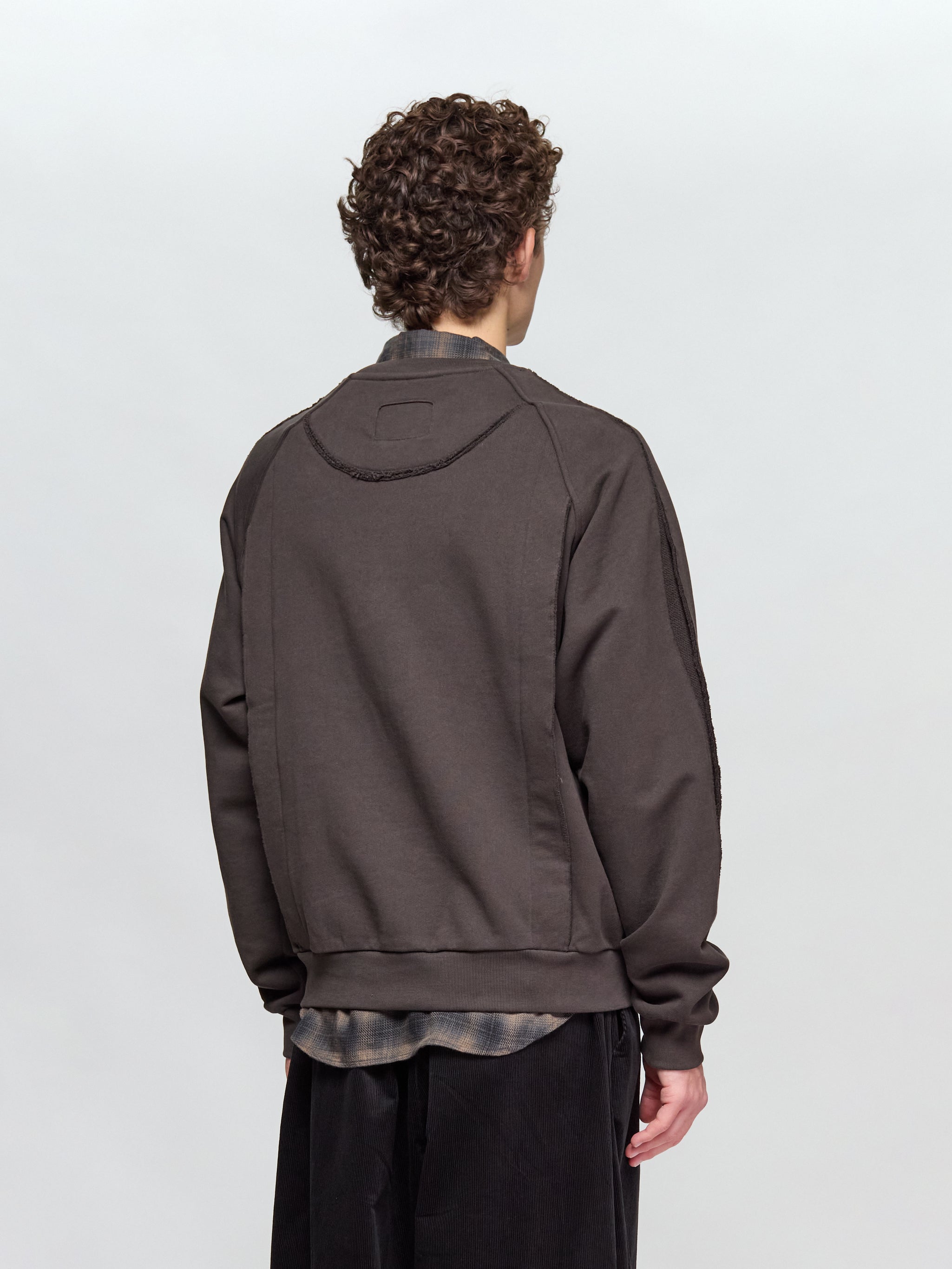 Deconstructed Tie-In Sweater in Tobacco