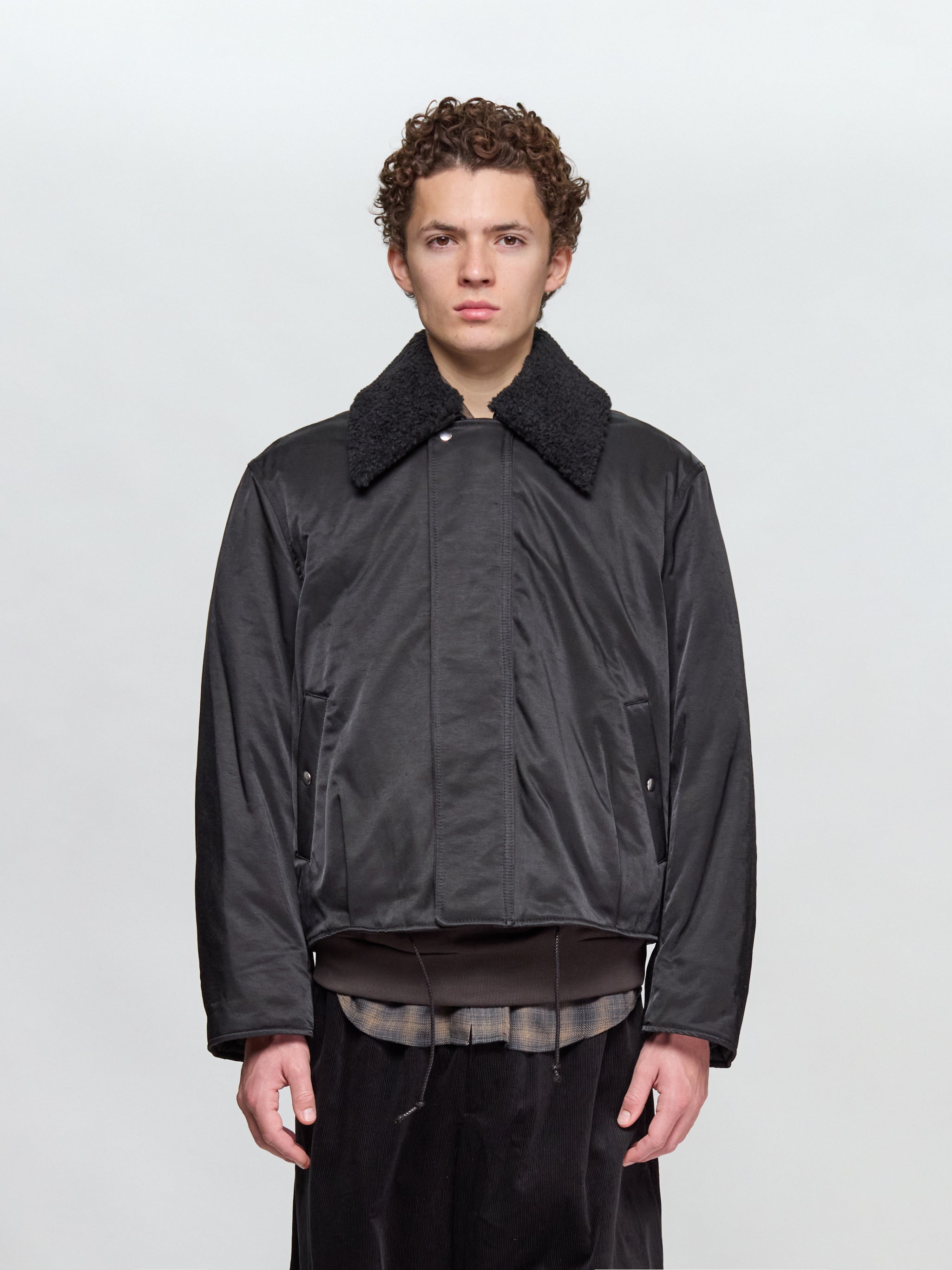 Ace Jacket in Black Aero Nylon