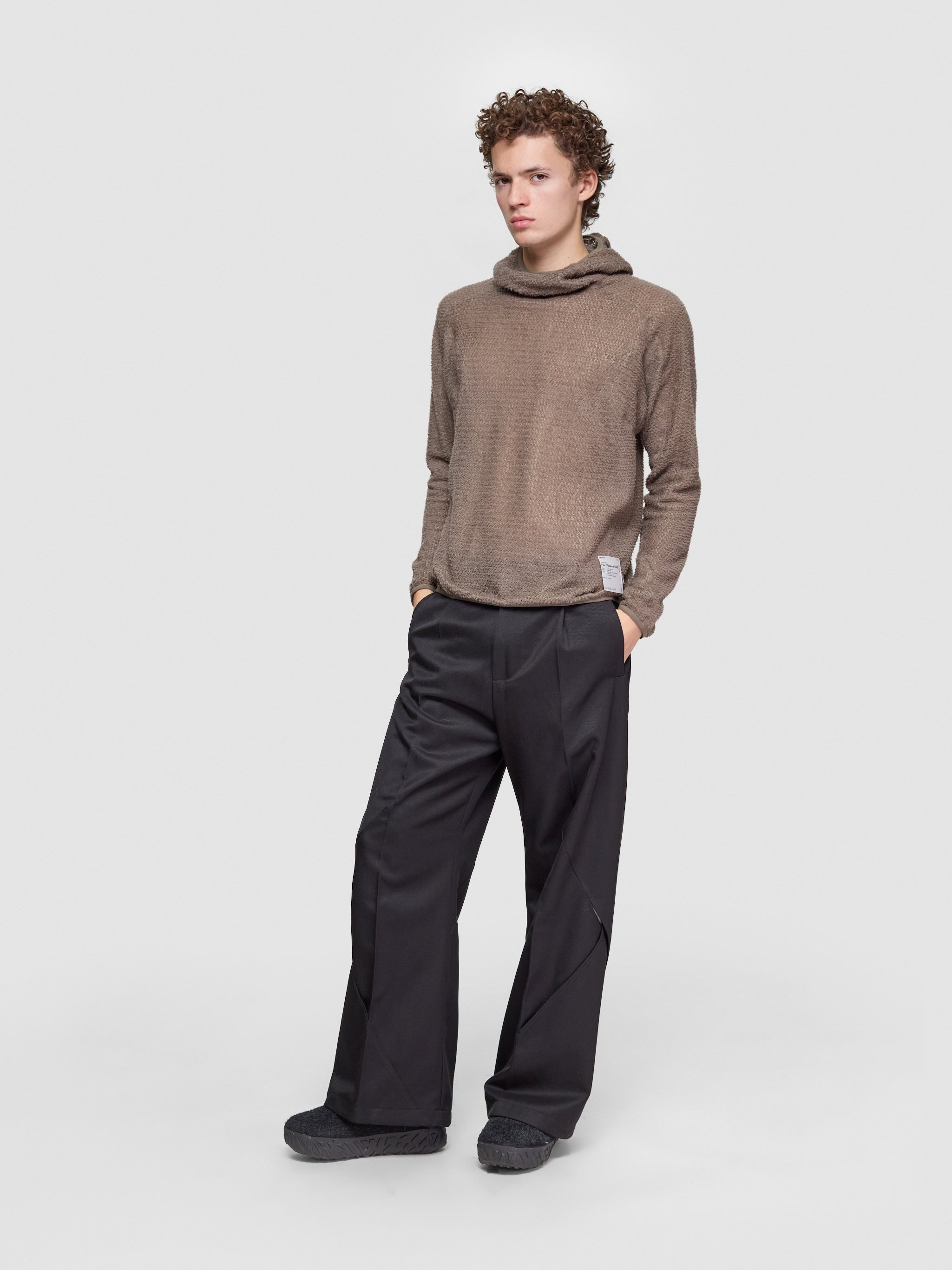 Deconstructed Carpenter Trousers in Black