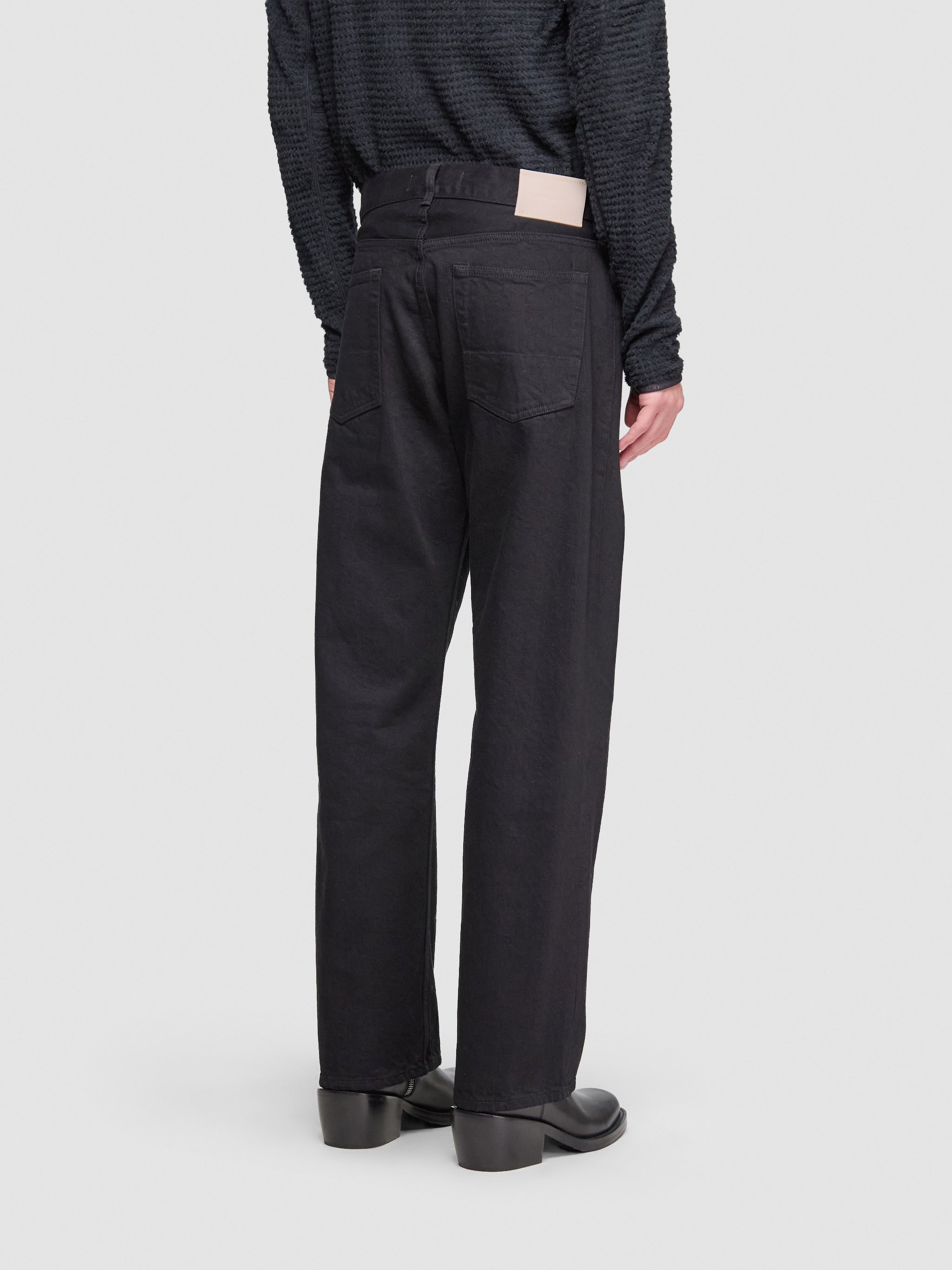 Third Cut Jeans in Black Selvedge