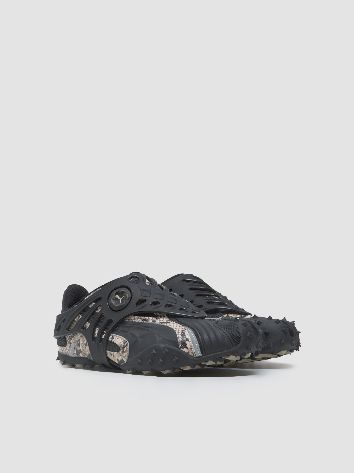 x A$AP ROCKY Mostro Gabbia Snake Sneaker in Totally Taupe & Black