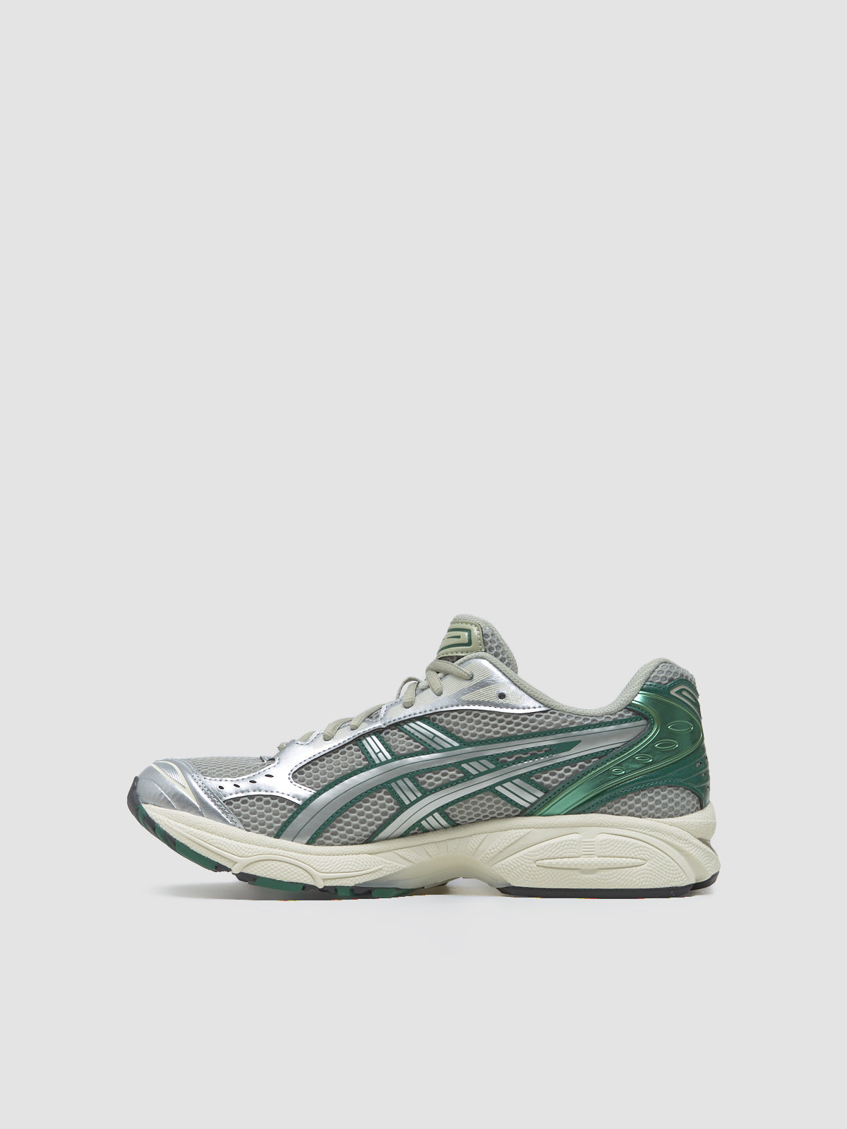 GEL-KAYANO 14 Sneaker in Dried Leaf Green & Pure Silver