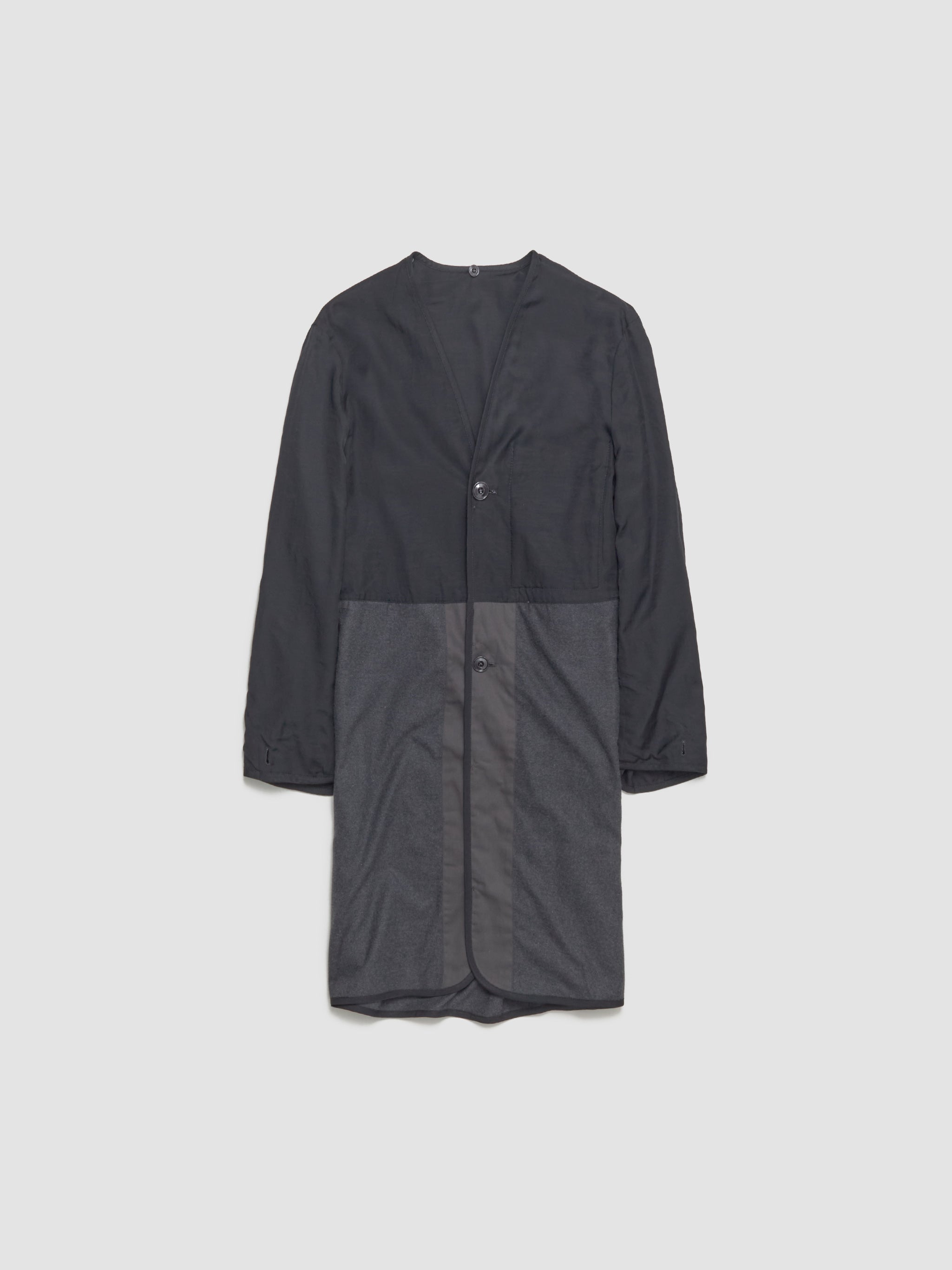 Trench Coat with Detachable Lining in Coal