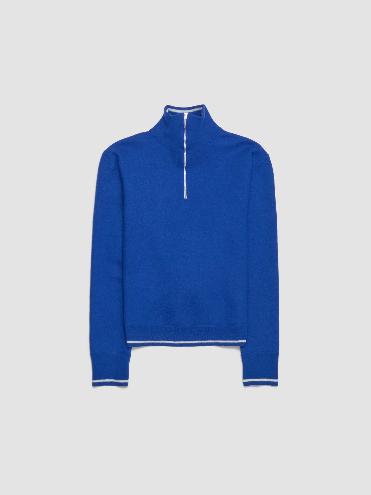 Crewneck Sweatshirt in Bright Blue & Off-White