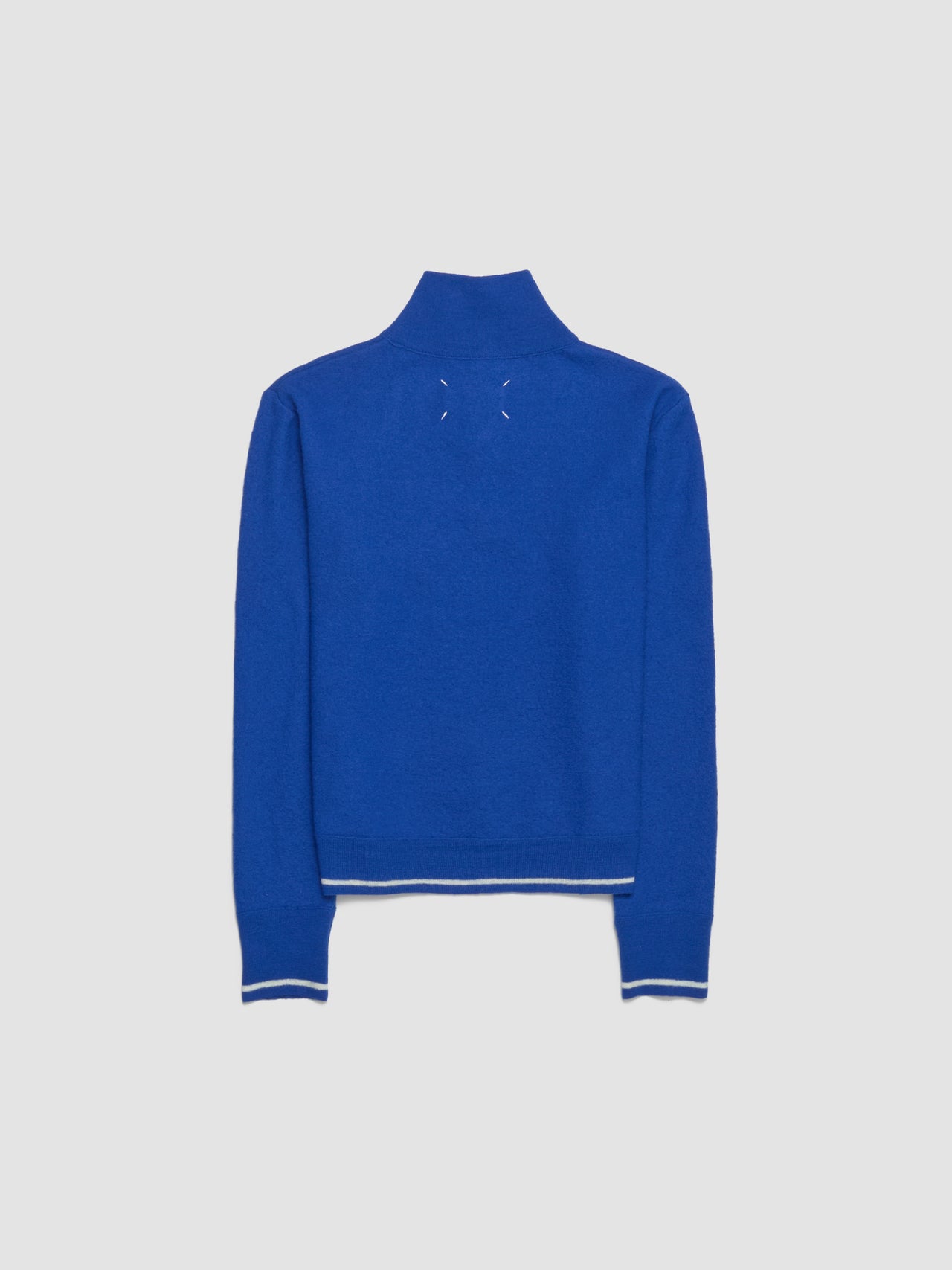 Crewneck Sweatshirt in Bright Blue & Off-White