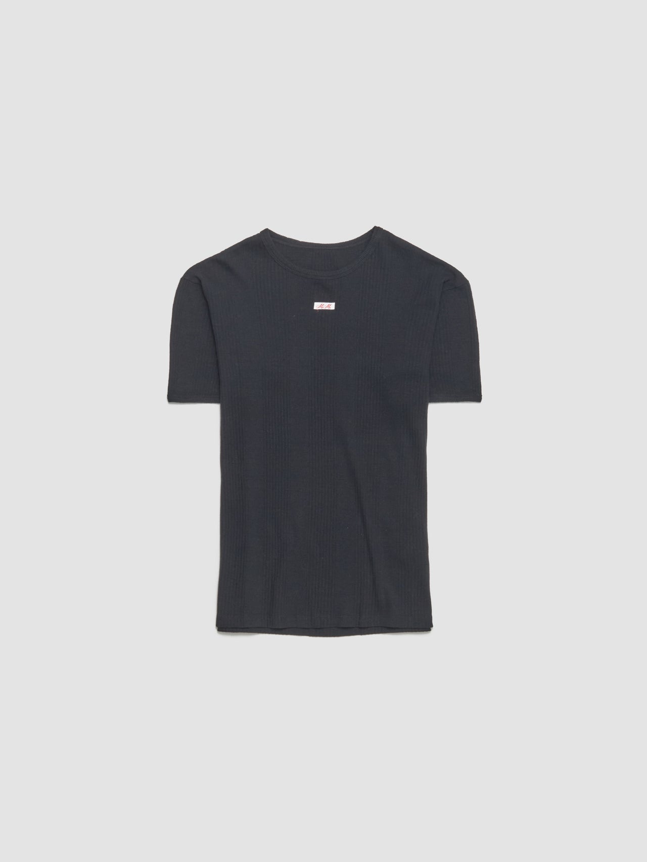 Ribbed T-Shirt in Black