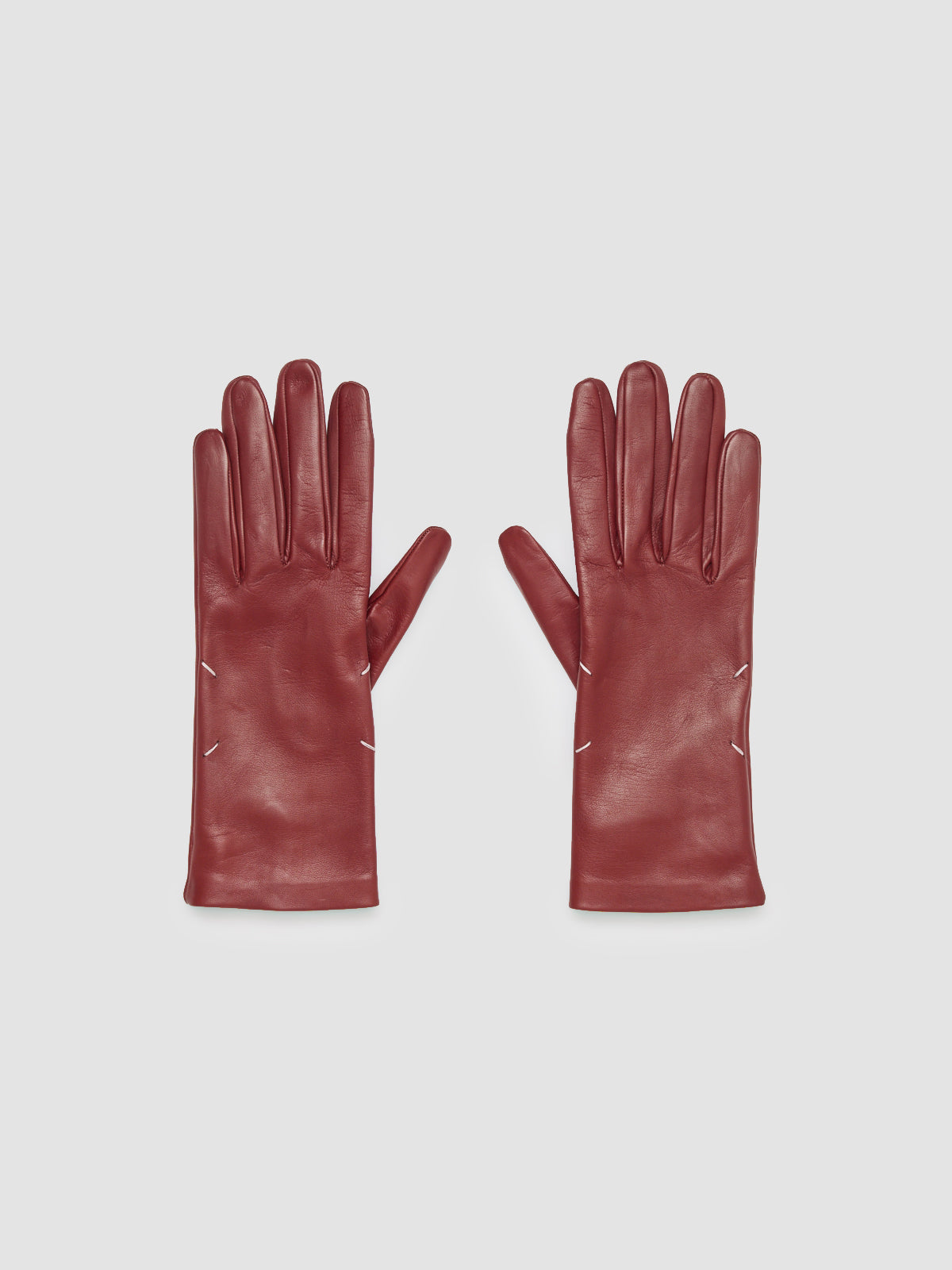 Leather Gloves in Brick