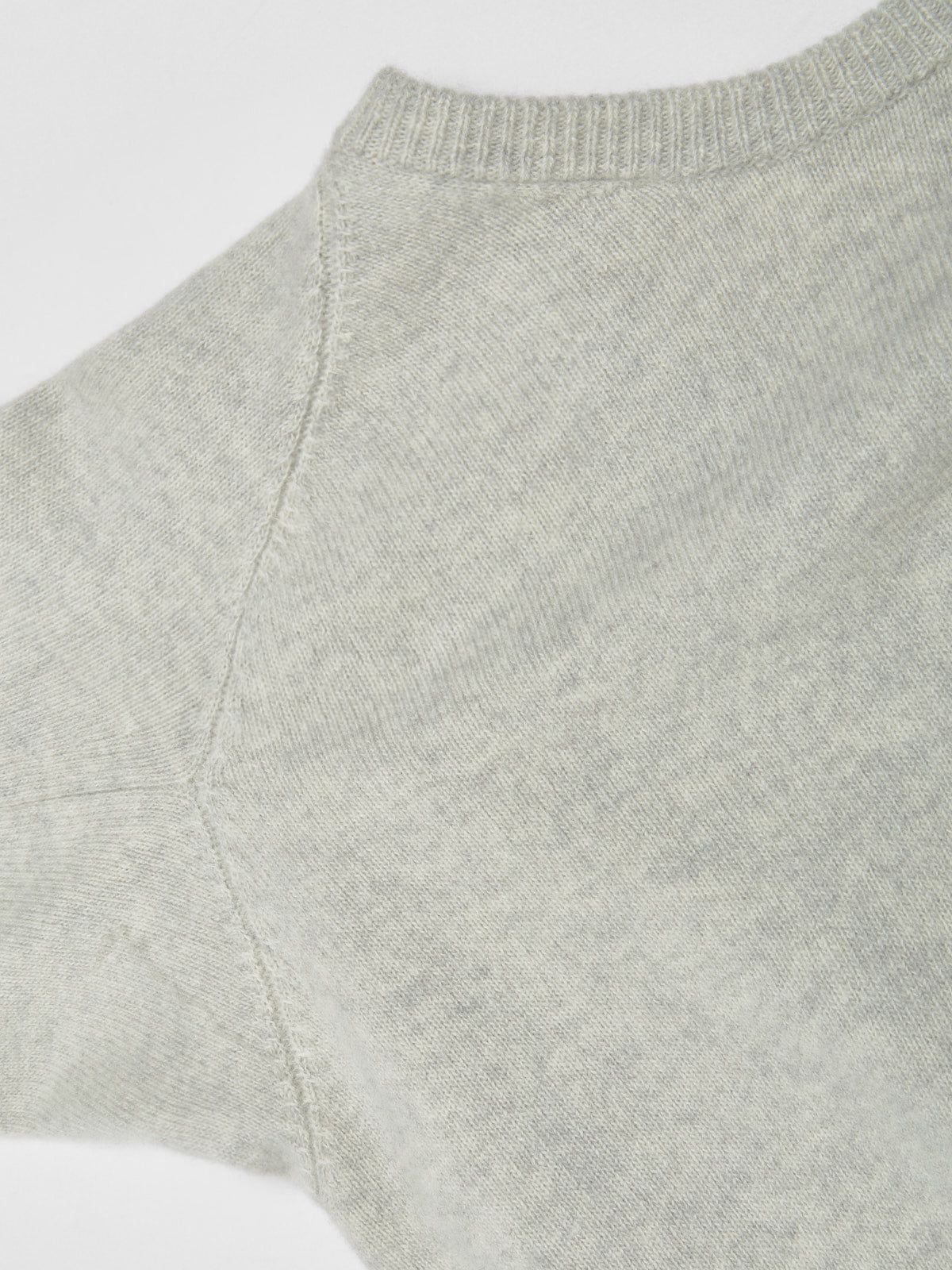 V-Neck Sweater in Light Grey