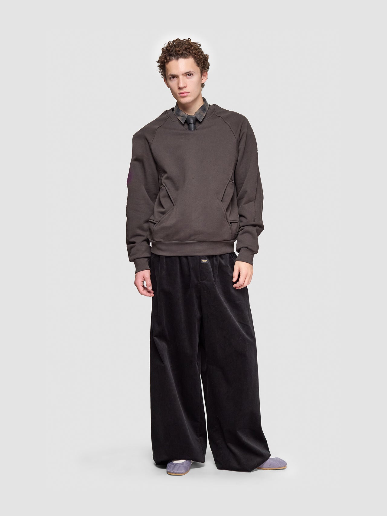 Leather Tie in Black