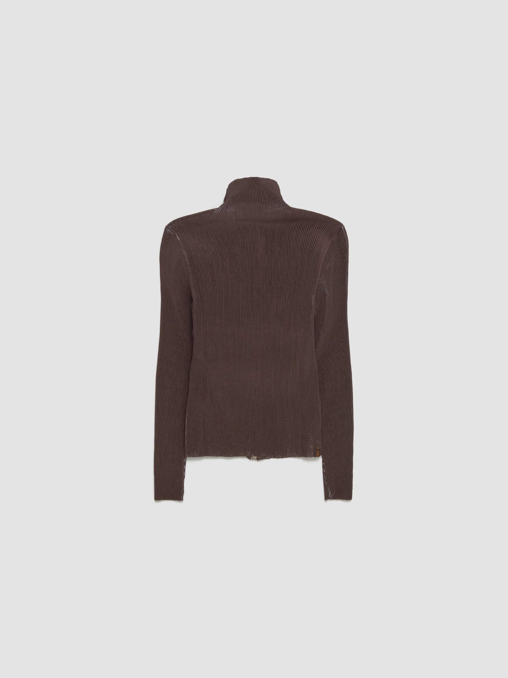 Pleated Jacket in Chocline