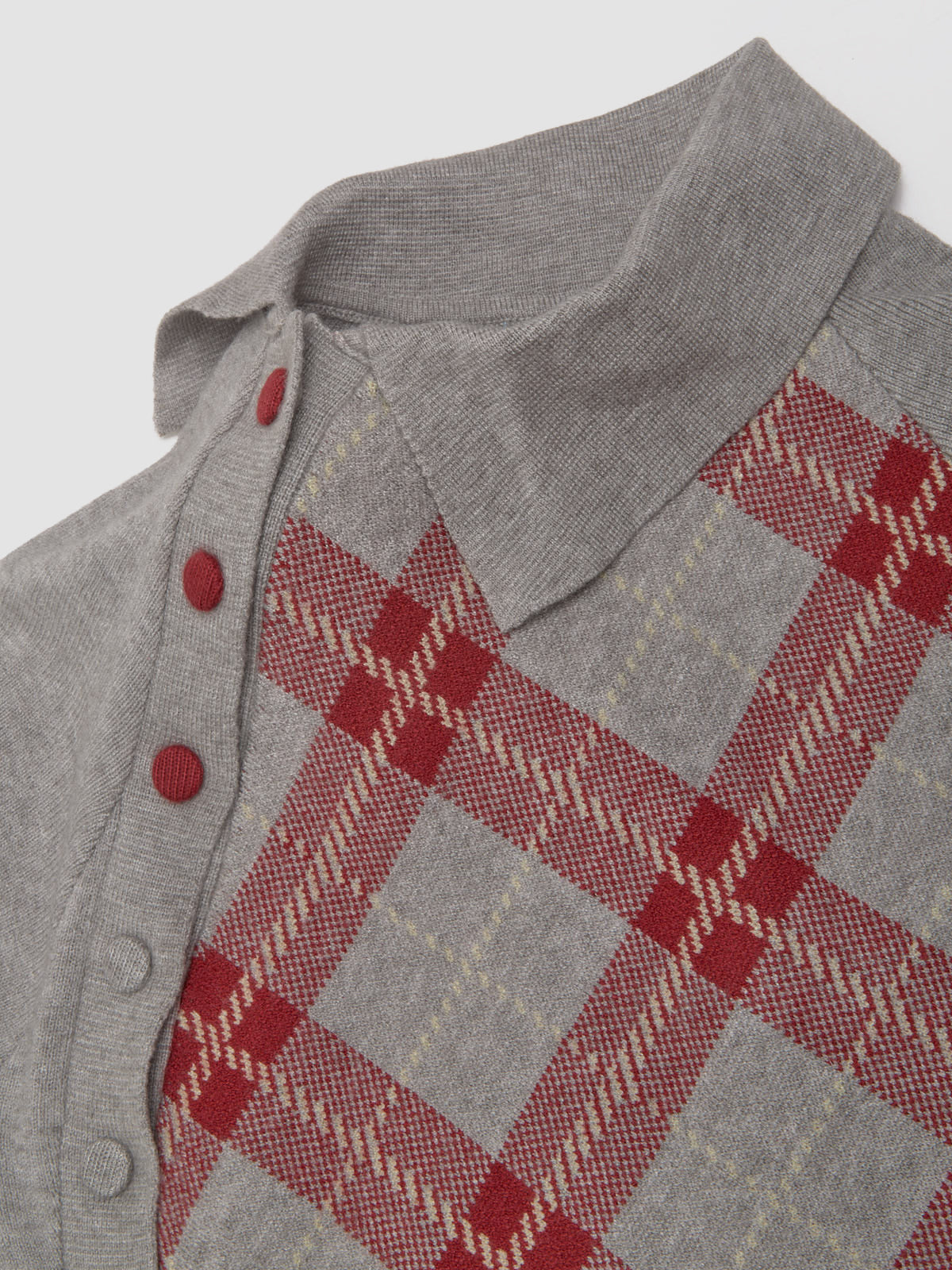 Tartan Asymmetric Top in Red-Grey