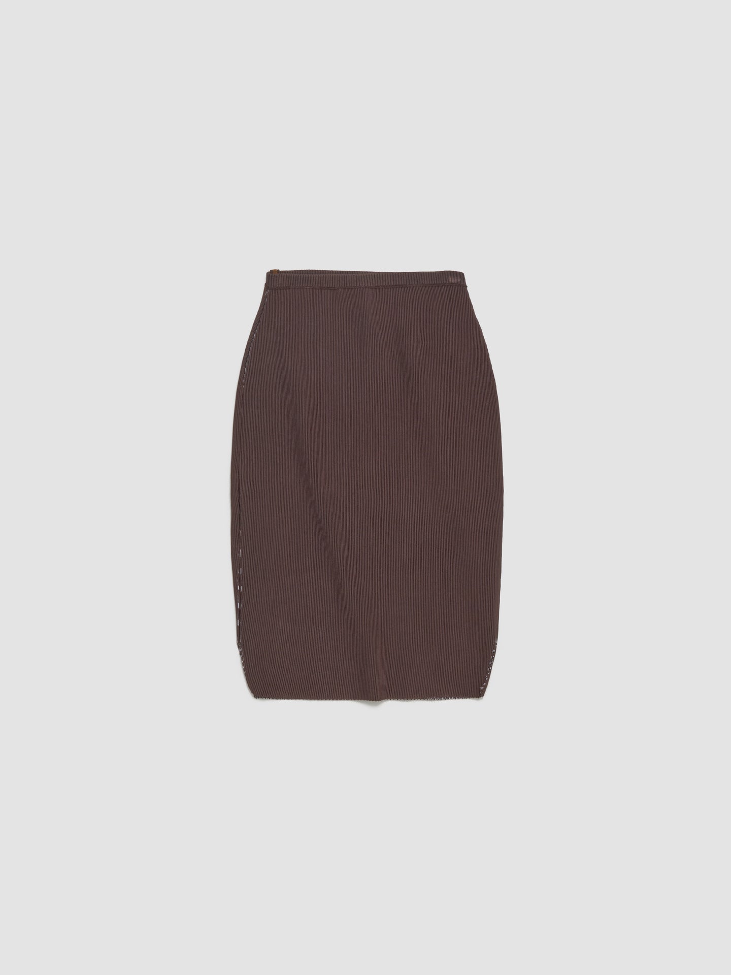 Pegged Midi Skirt in Chocline