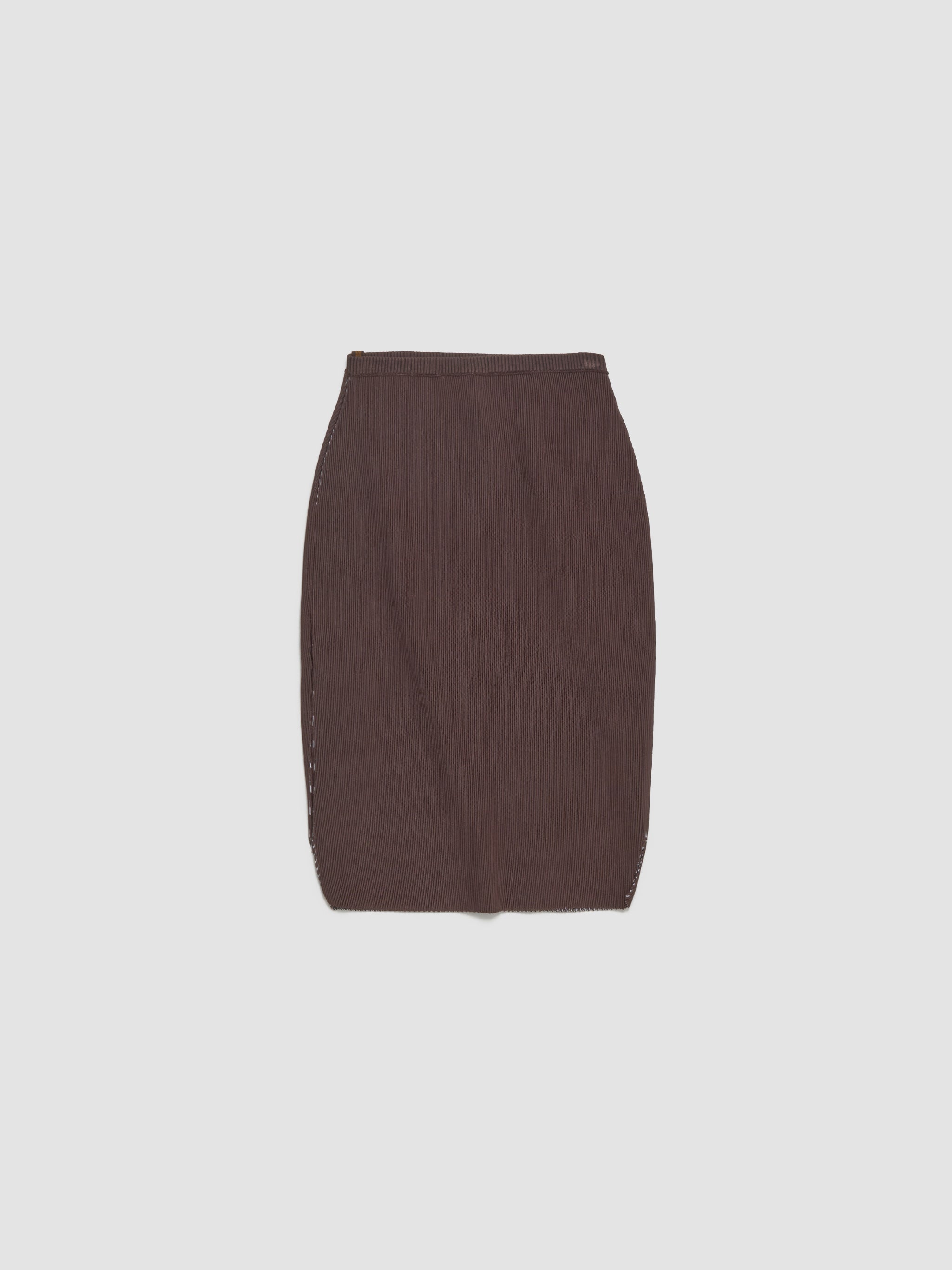 Pegged Midi Skirt in Chocline