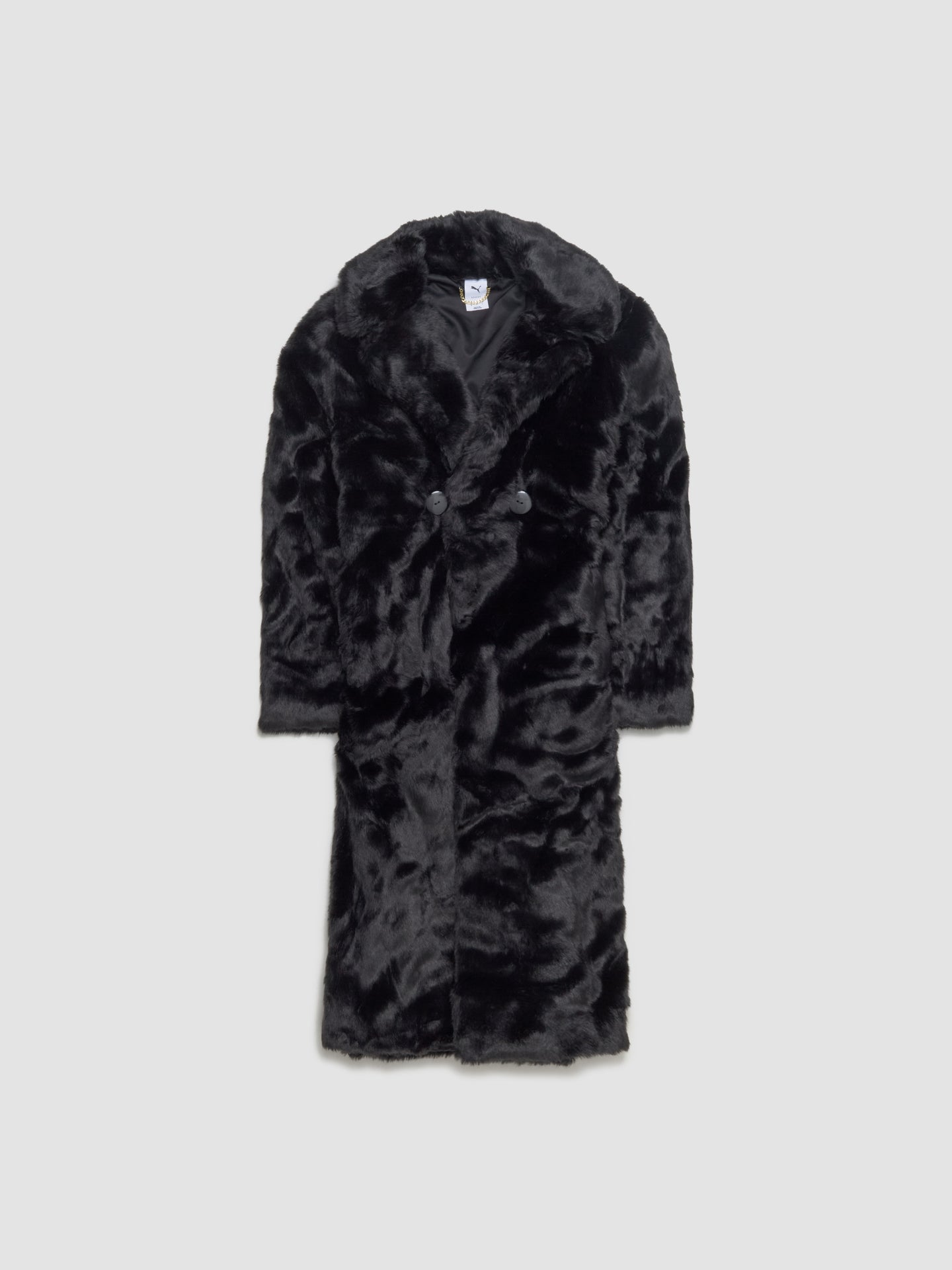 x A$AP ROCKY Flacko Fur Coat in Black & White
