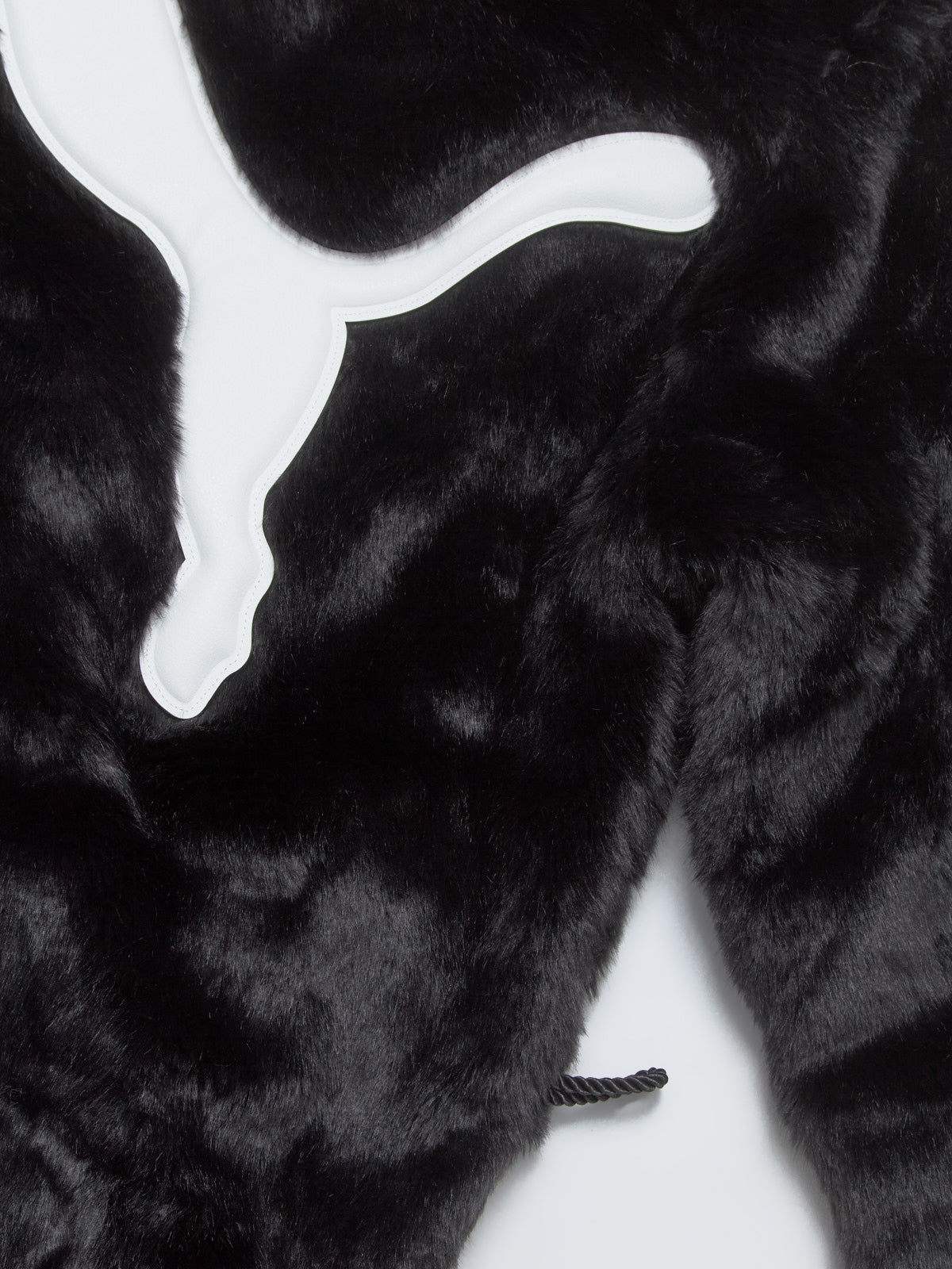 x A$AP ROCKY Flacko Fur Coat in Black & White